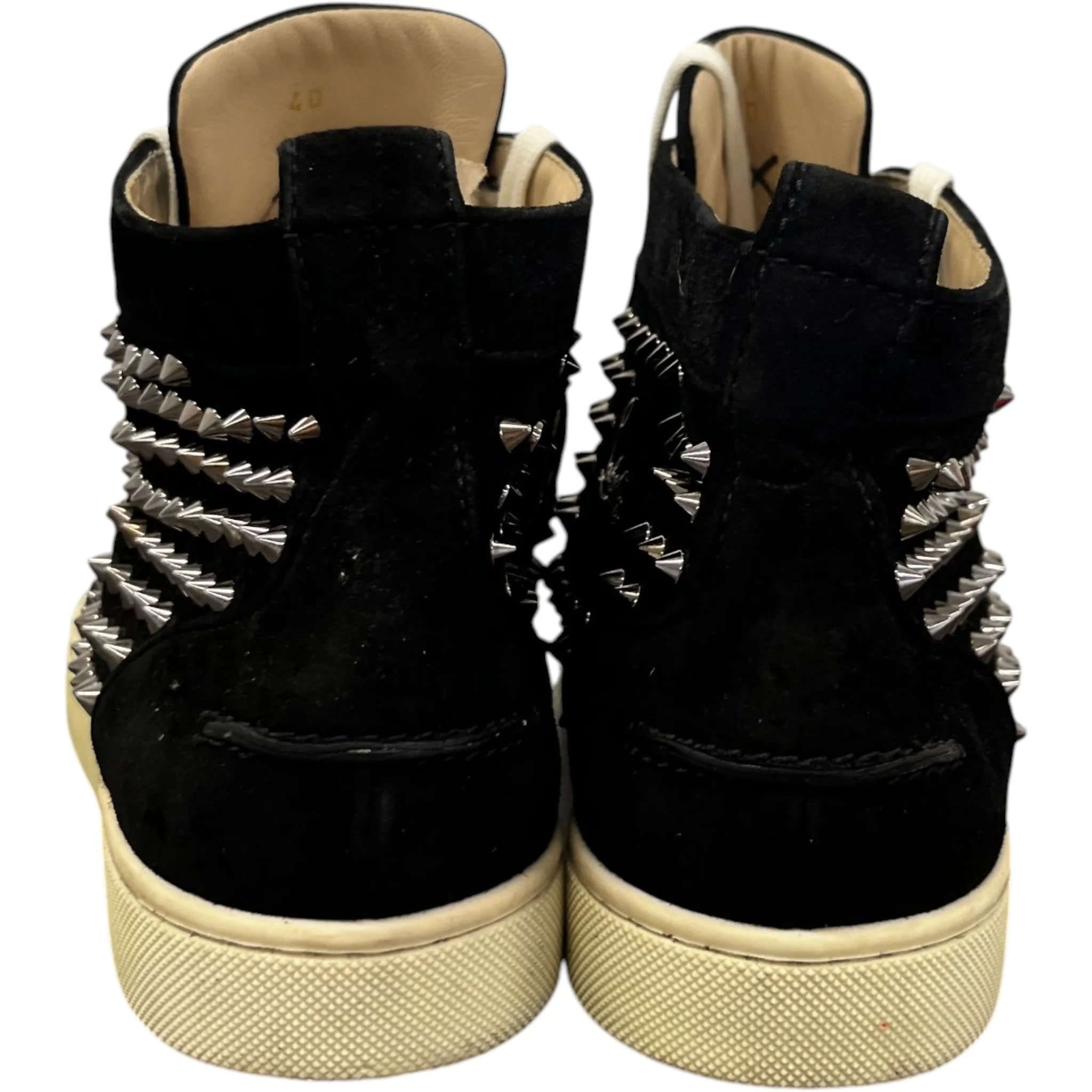 Men's Lou Spikes High Trainers Black Size EU 40 / UK 6 - Image 7
