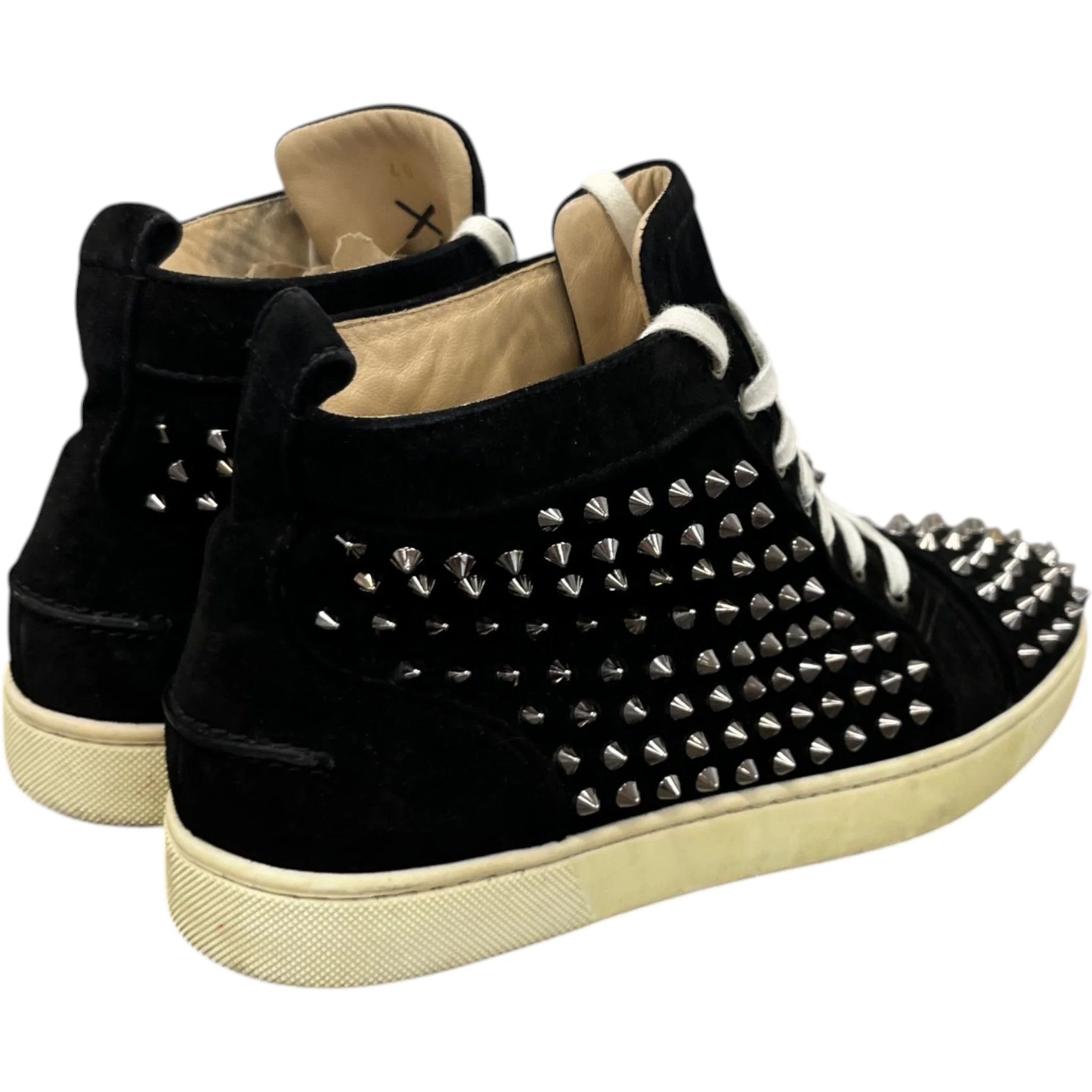 Men's Lou Spikes High Trainers Black Size EU 40 / UK 6 - Image 8