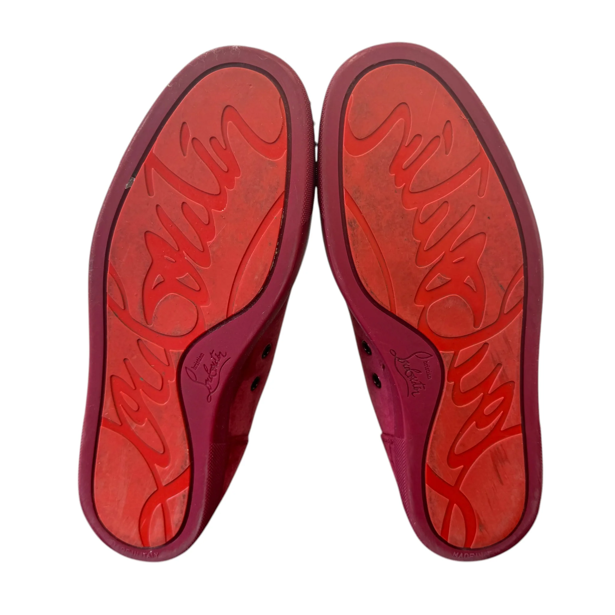 Men's Louis Junior Spikes Flat Low Trainers Burgundy Size EU 40 / UK 6 - Image 10