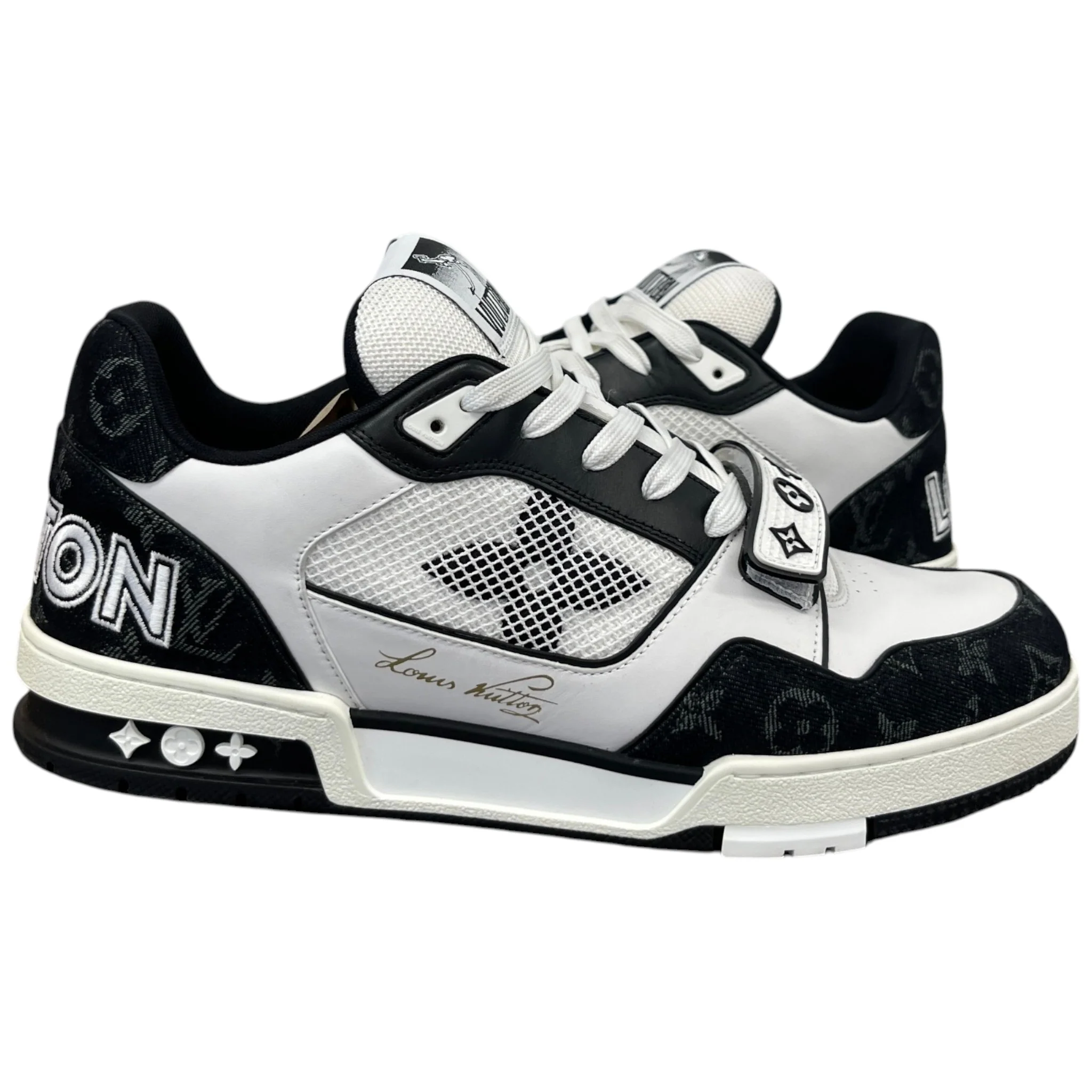 Men's Lv Low Trainers Black Size EU 43 / UK 9 - Image 3