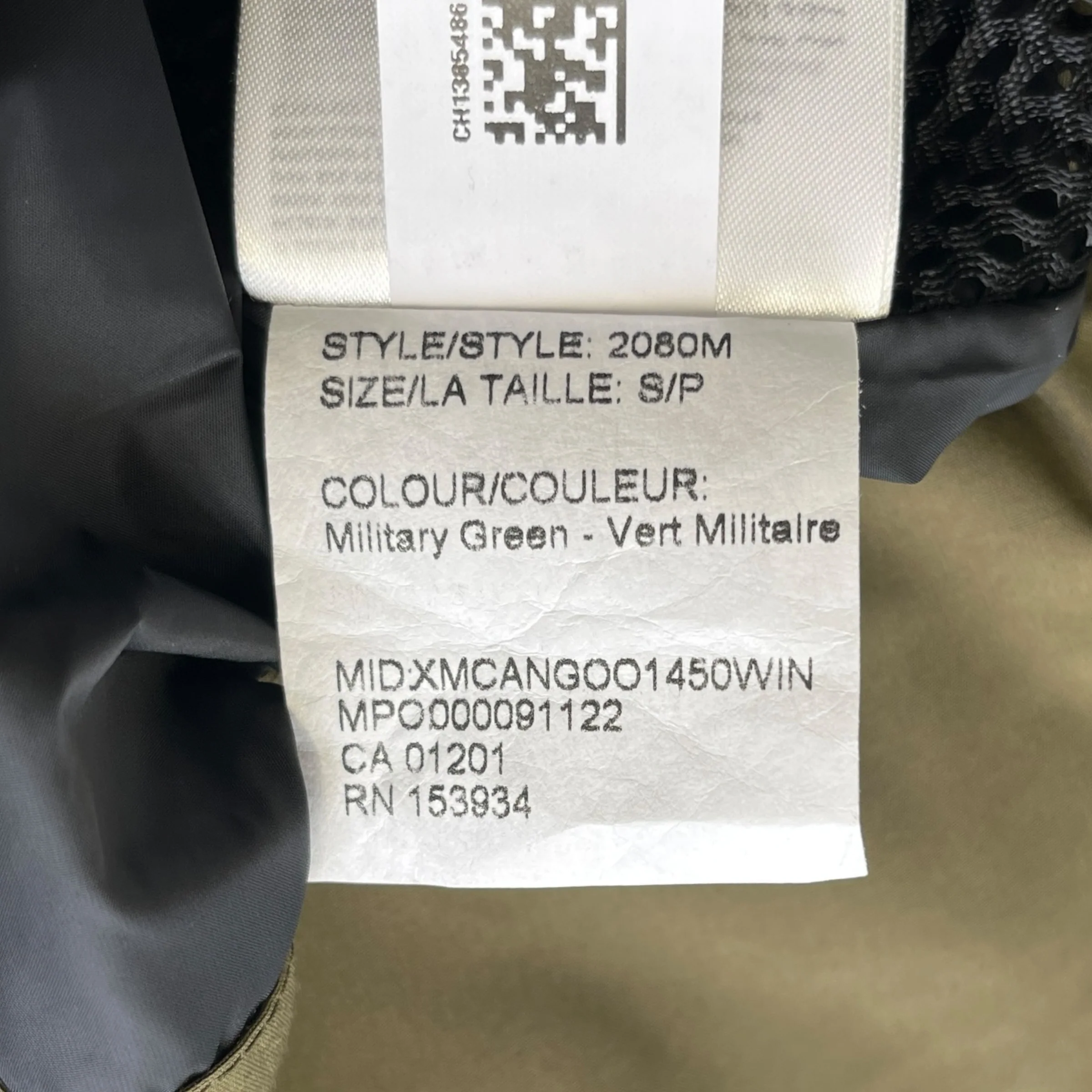Men's Macmillan Parka Down Jacket Khaki Size S - Image 8