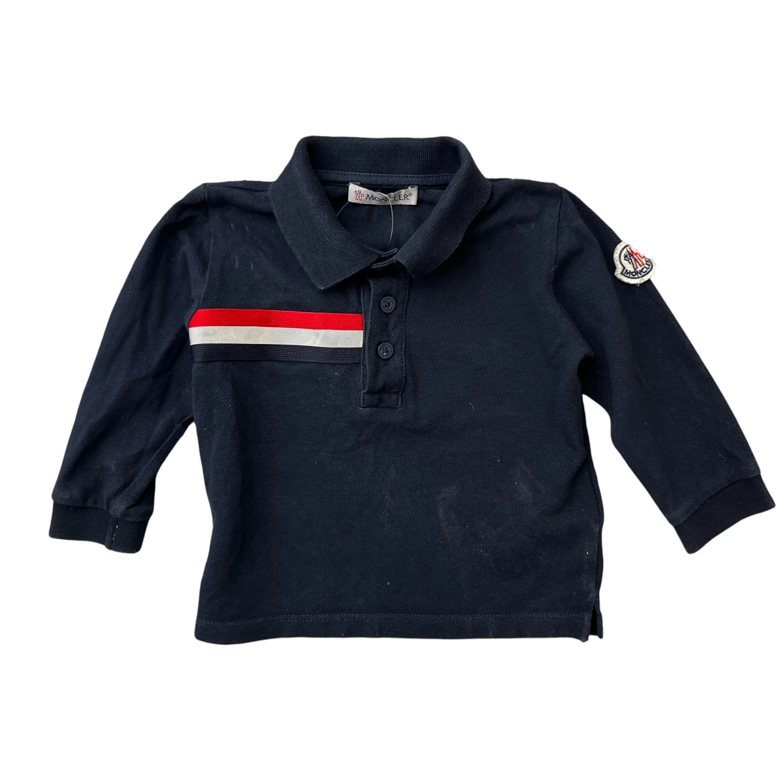 Men's Maglia Baby 6-9 Months Polo Shirt Navy Size XXS