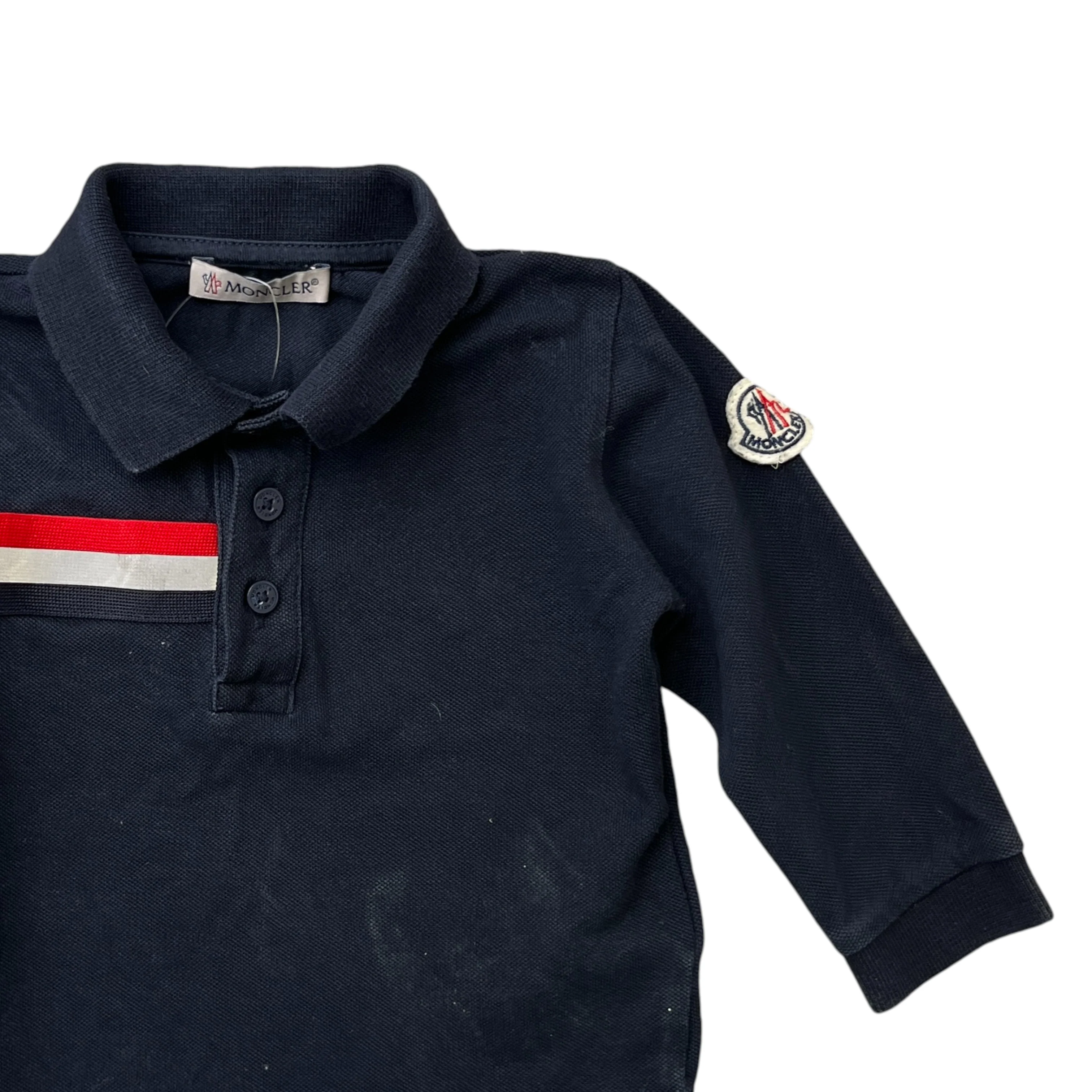 Men's Maglia Baby 6-9 Months Polo Shirt Navy Size XXS - Image 3