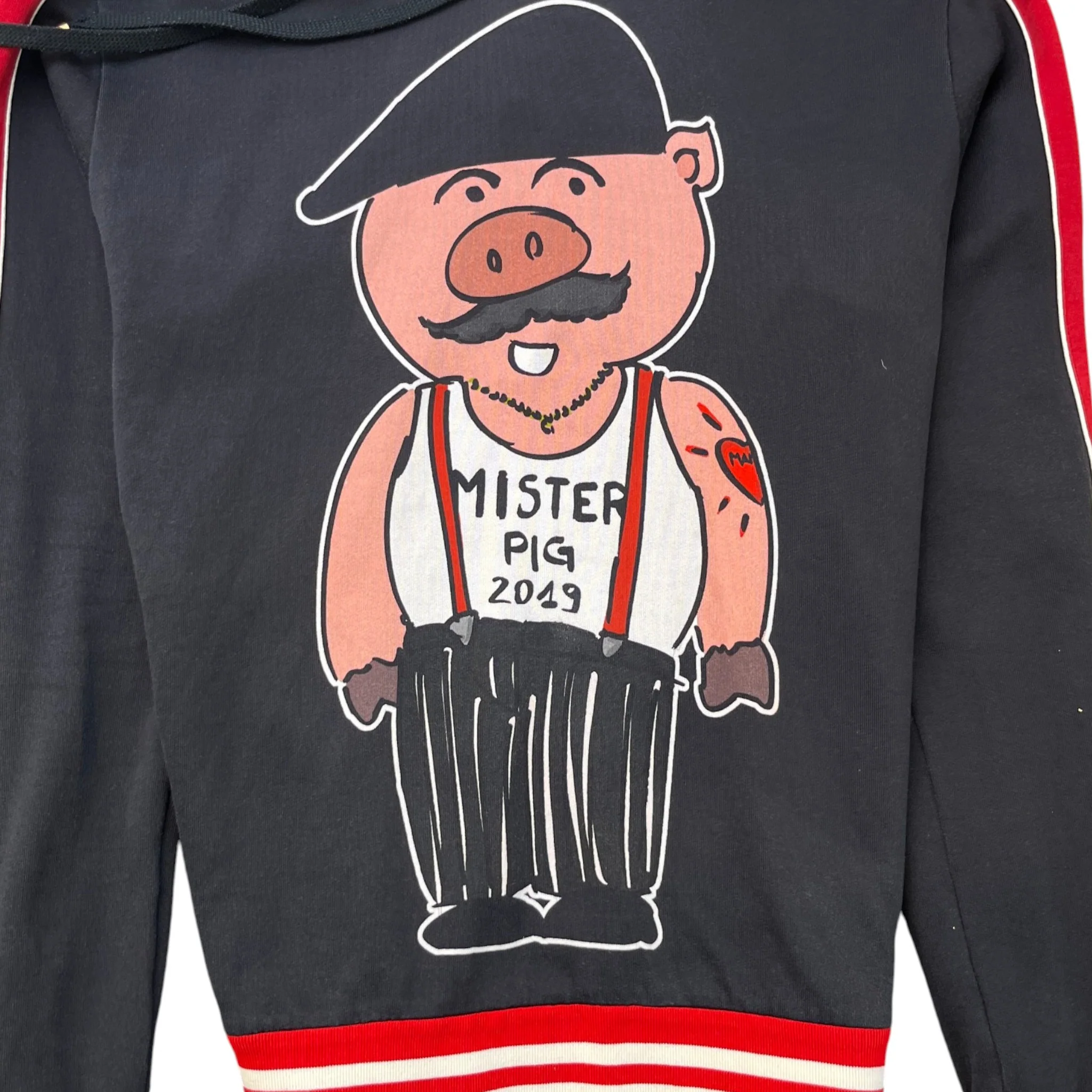 Men's Mister Pig Hoodie Black Size IT 50 / UK L - Image 5