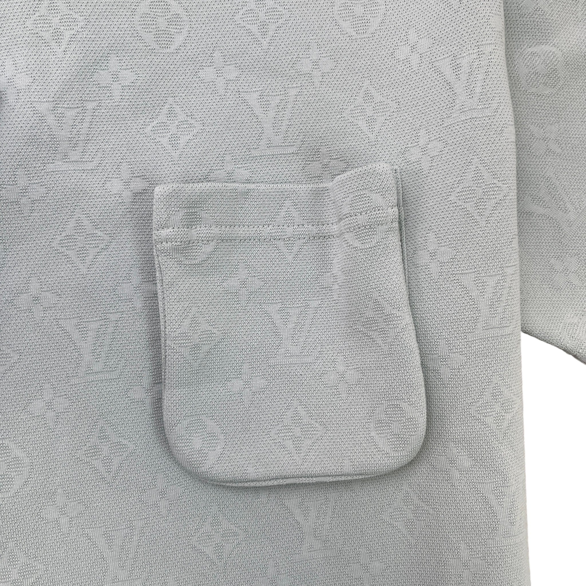 Men's Monogram 3D Pocket T-Shirt Blue Size M - Image 7