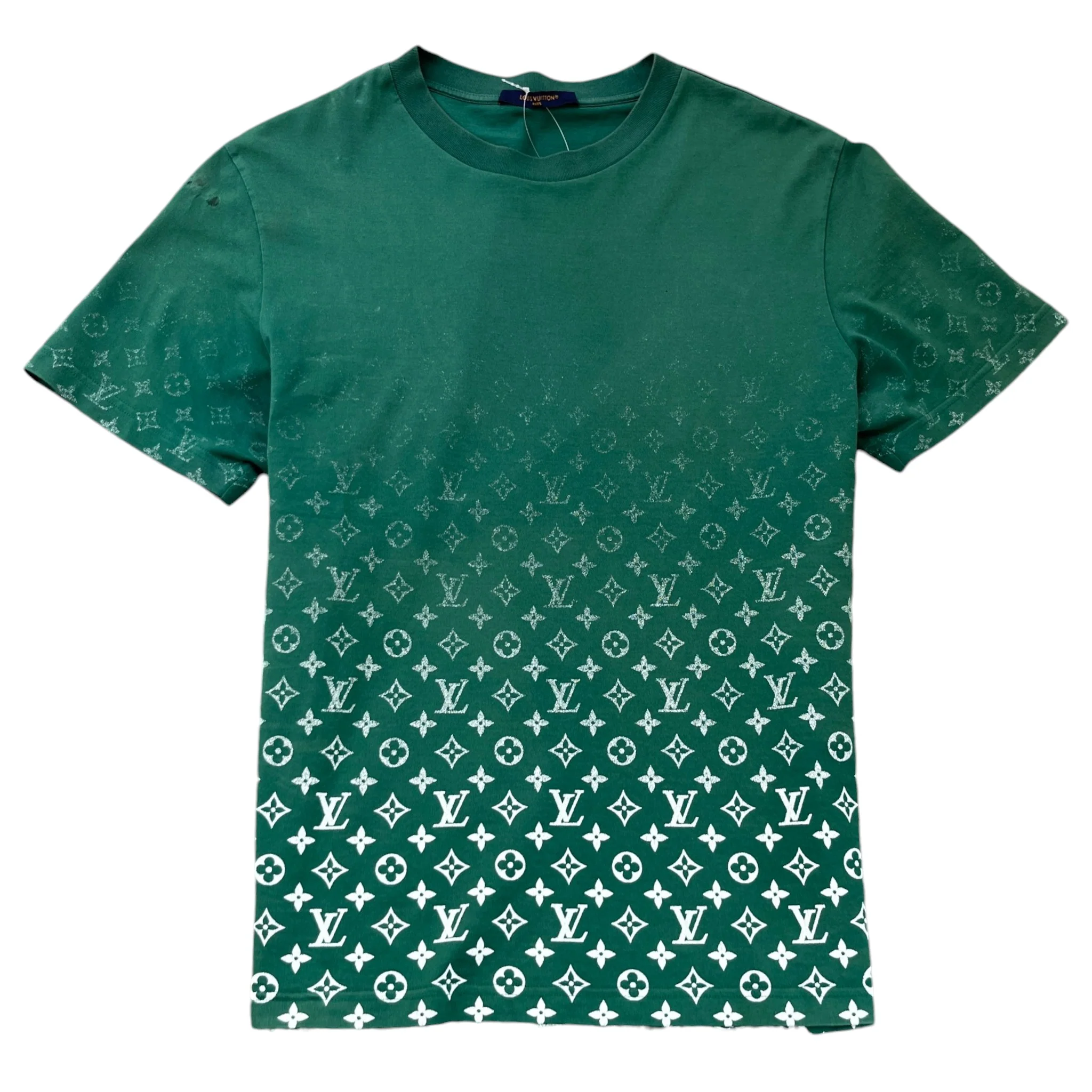 Men's Monogram Gradient T-Shirt Green Size XL