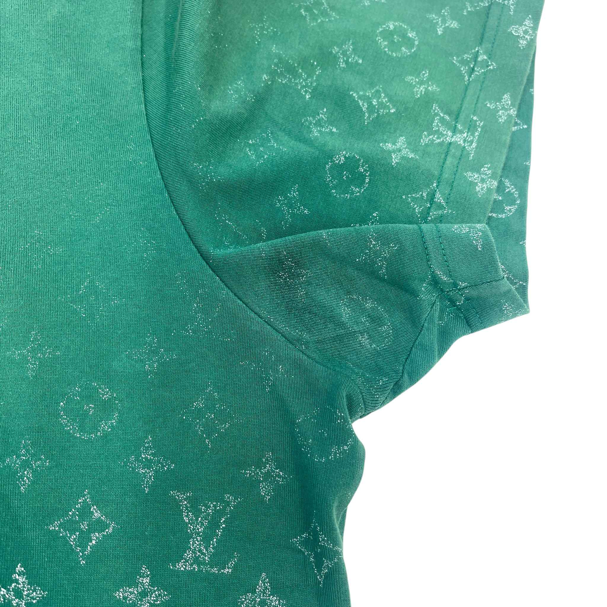 Men's Monogram Gradient T-Shirt Green Size XL - Image 10