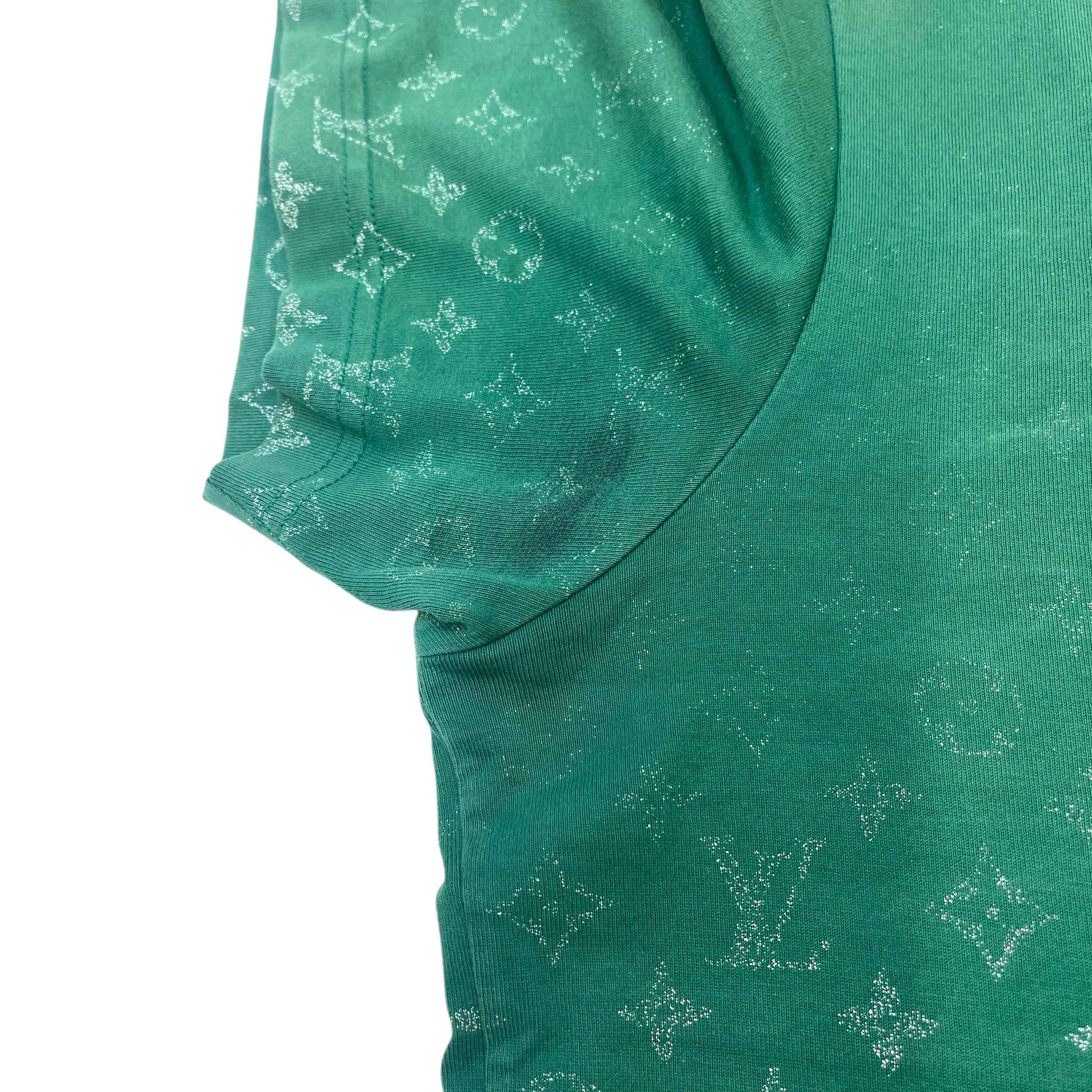 Men's Monogram Gradient T-Shirt Green Size XL - Image 11