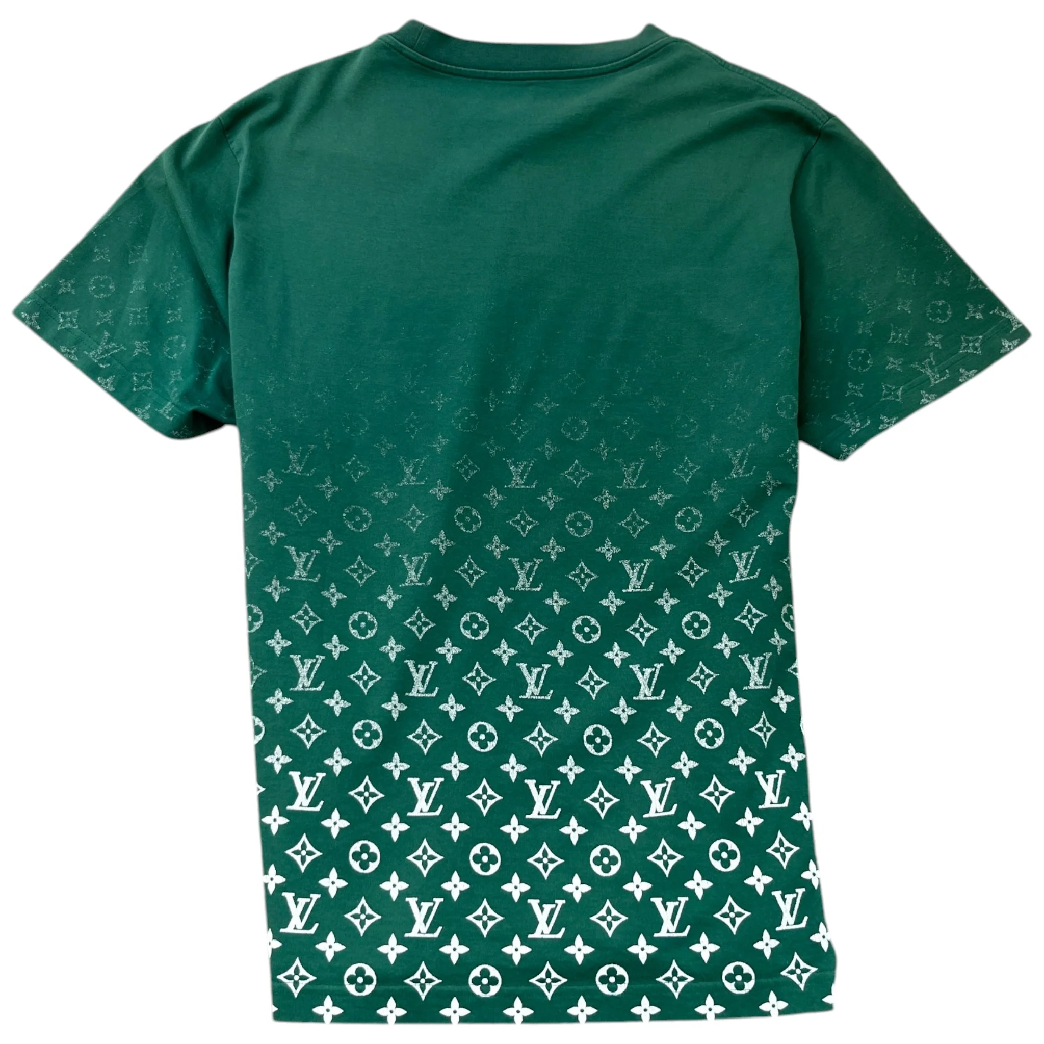 Men's Monogram Gradient T-Shirt Green Size XL - Image 2