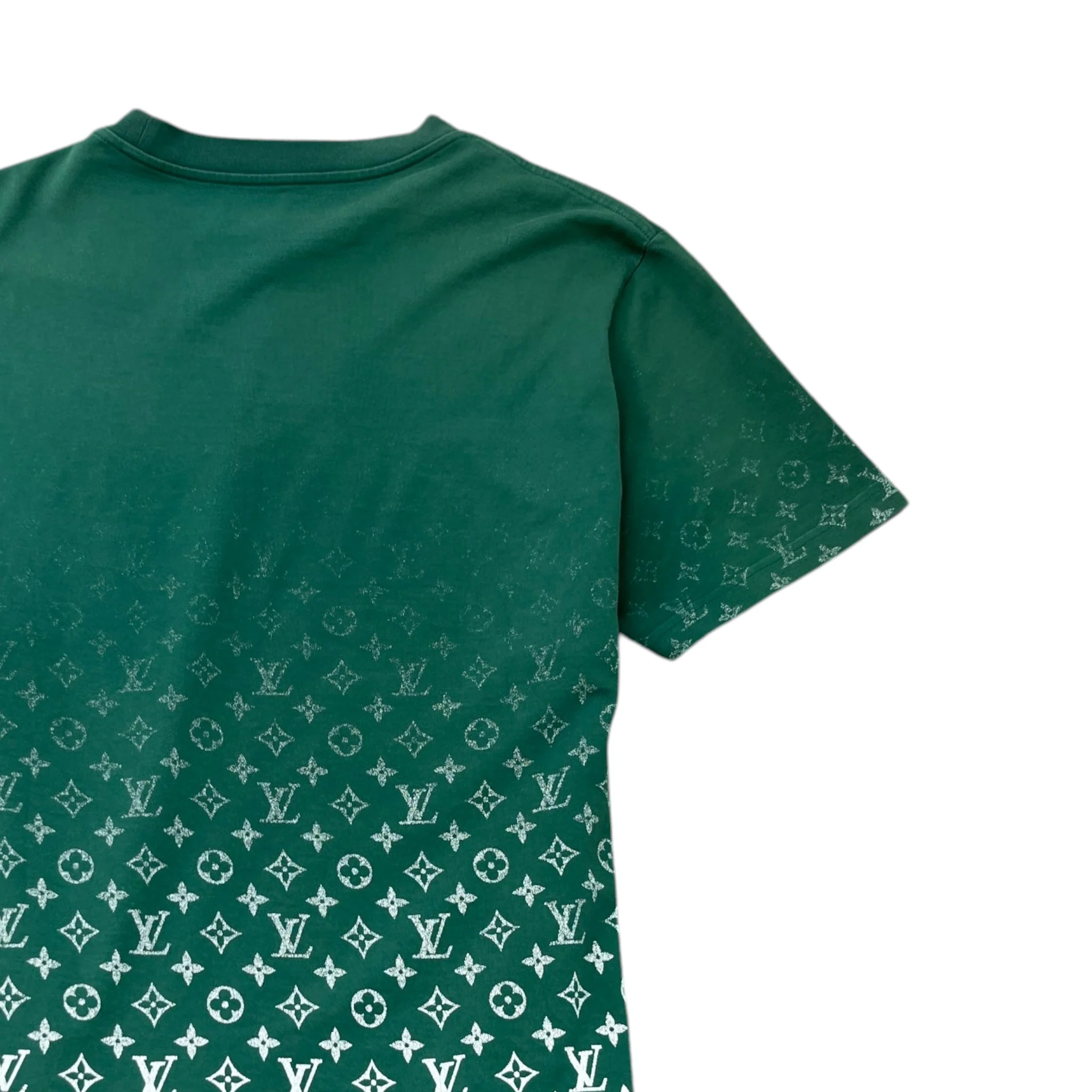 Men's Monogram Gradient T-Shirt Green Size XL - Image 4