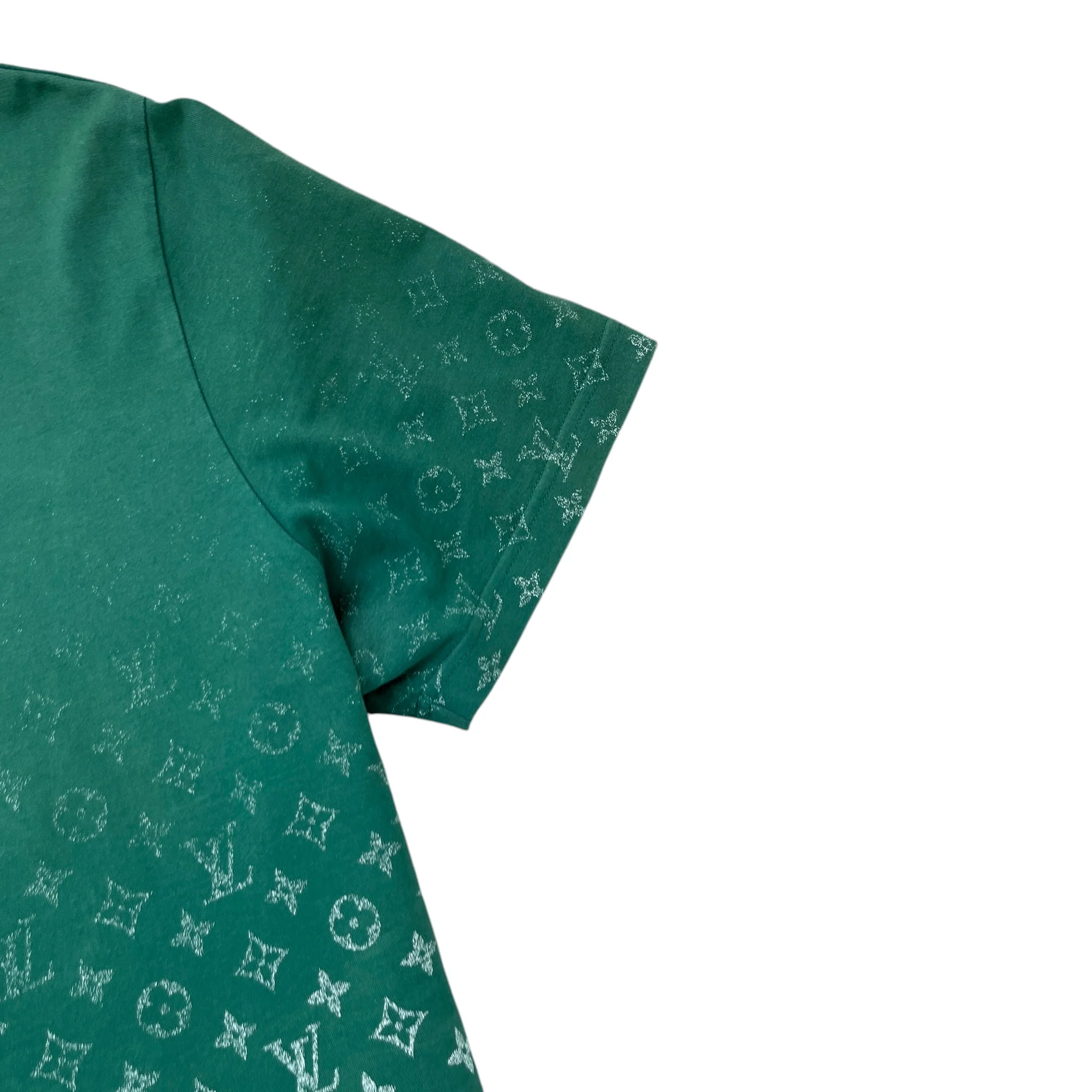 Men's Monogram Gradient T-Shirt Green Size XL - Image 5