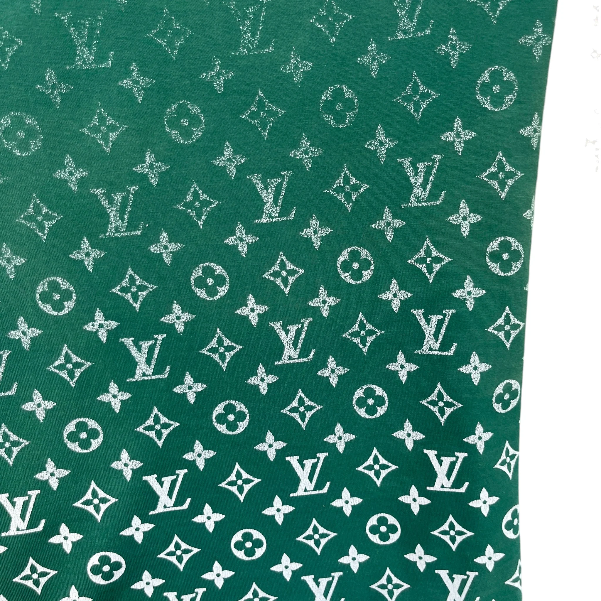 Men's Monogram Gradient T-Shirt Green Size XL - Image 6