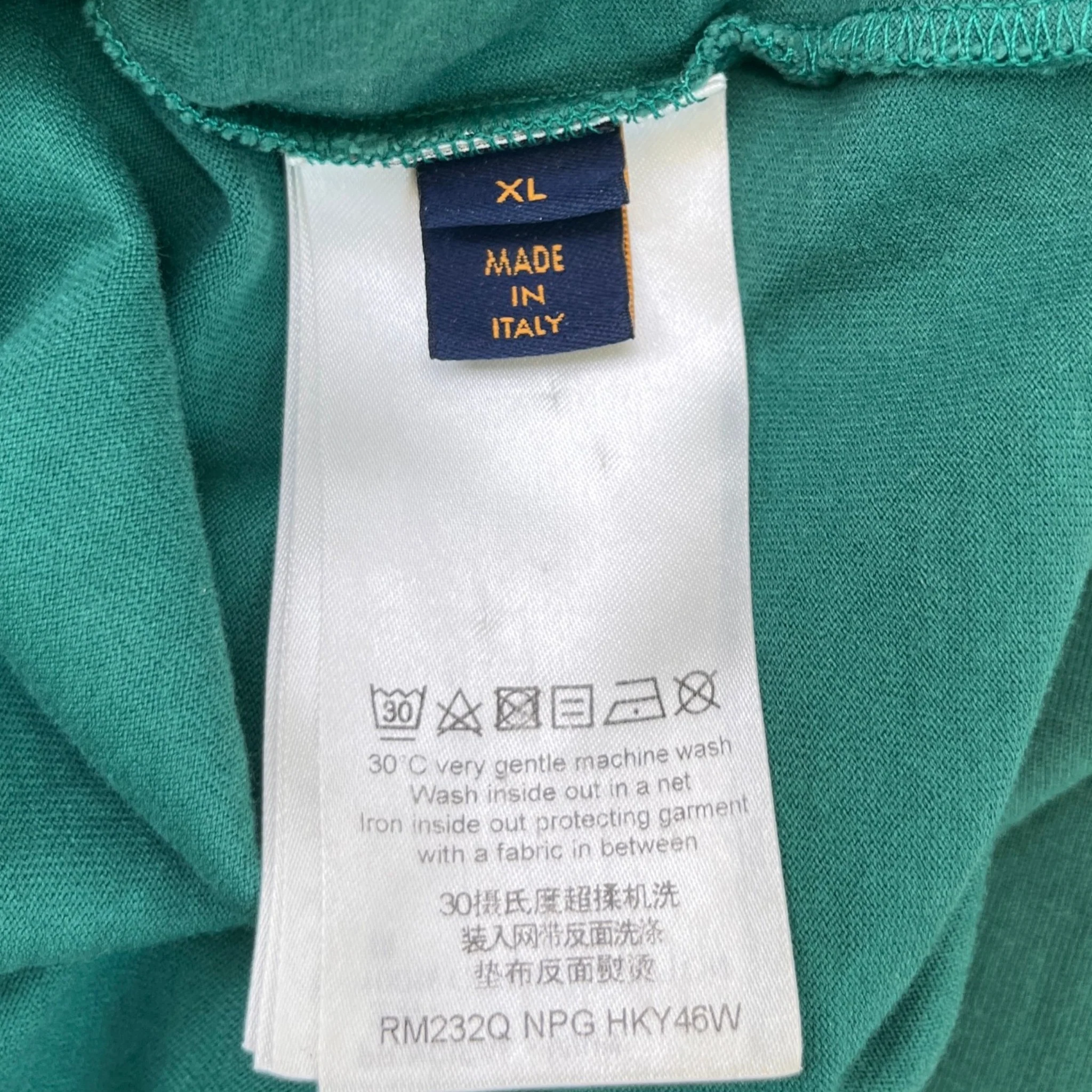Men's Monogram Gradient T-Shirt Green Size XL - Image 7