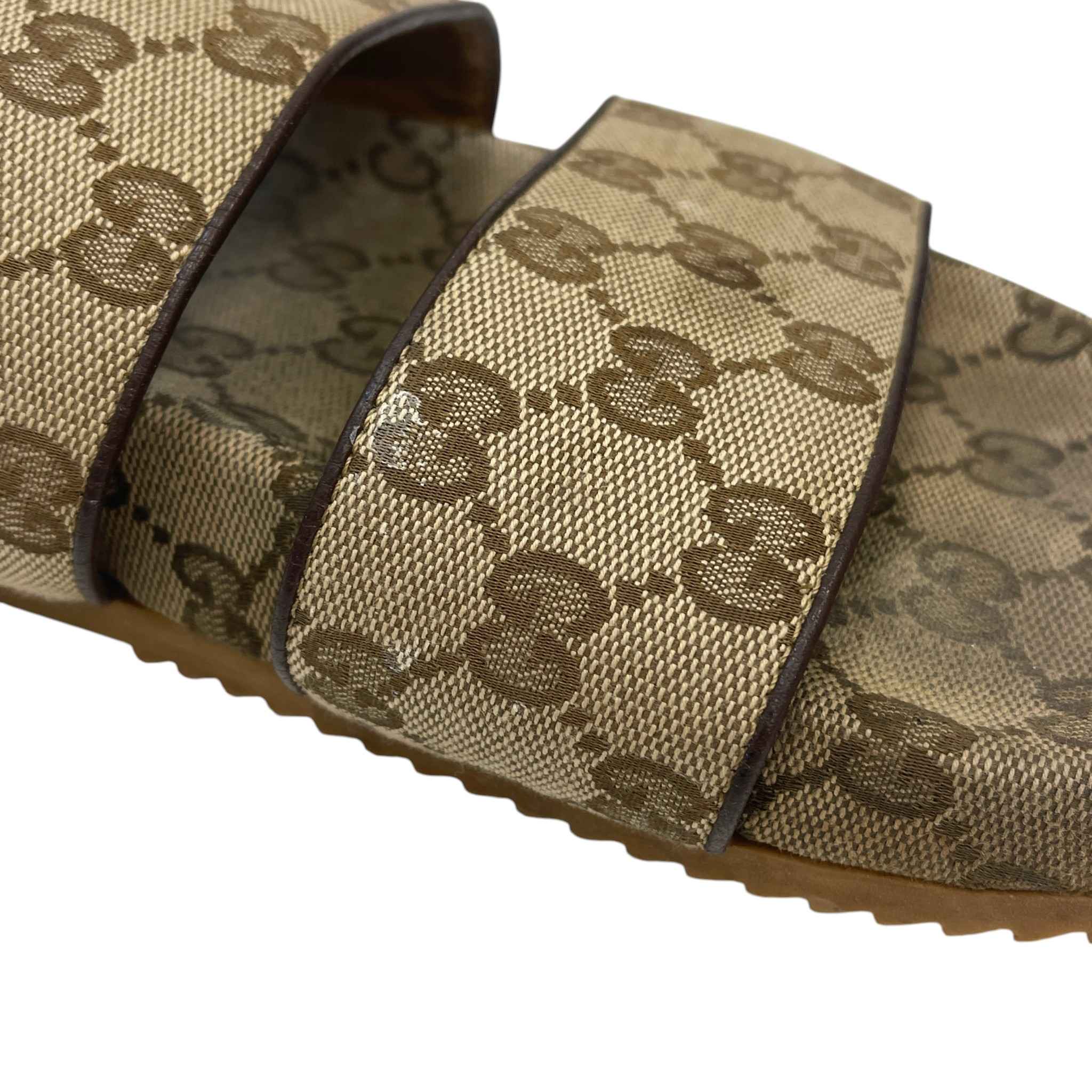 Men's Moritz Gg Supreme Canvas Sandals Beige Size EU 41 / UK 7 - Image 12
