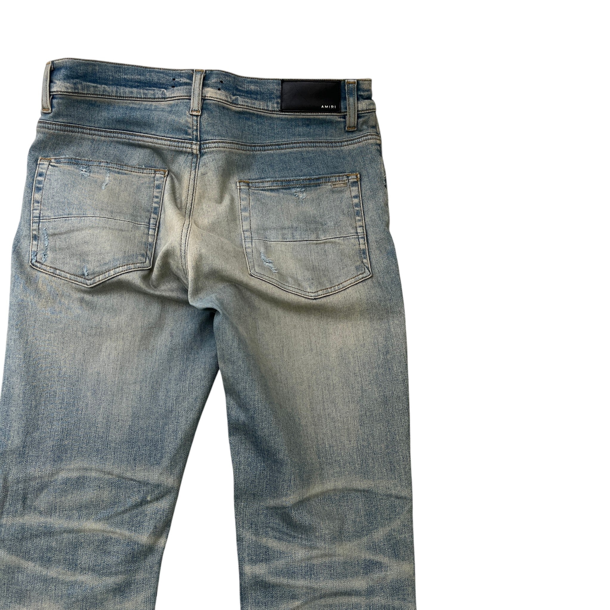 Men's Mx1 Distressed Jeans Blue Size Waist 32" - Image 4