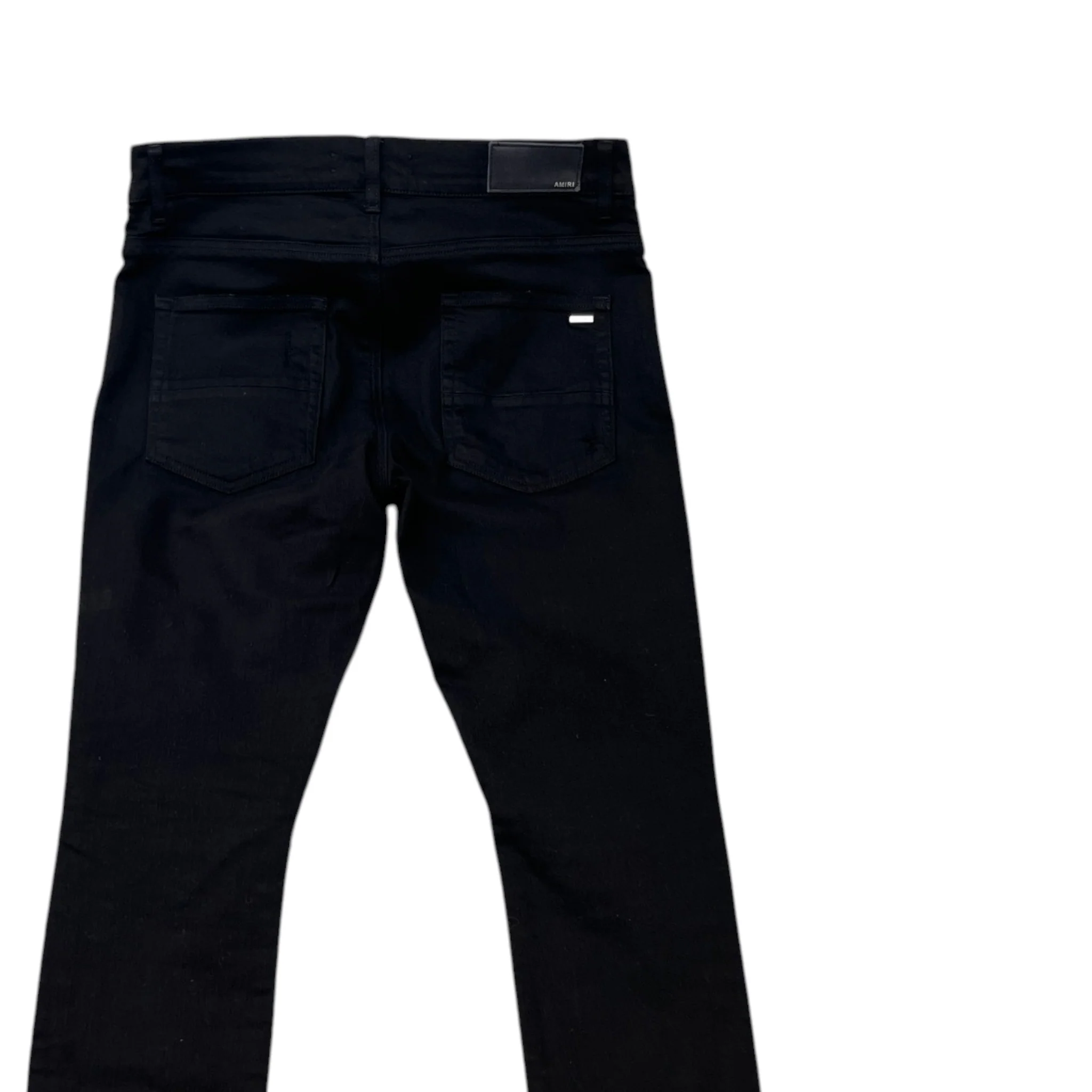 Men's Mx1 Distressed Skinny Jeans Black Size Waist 32" - Image 4