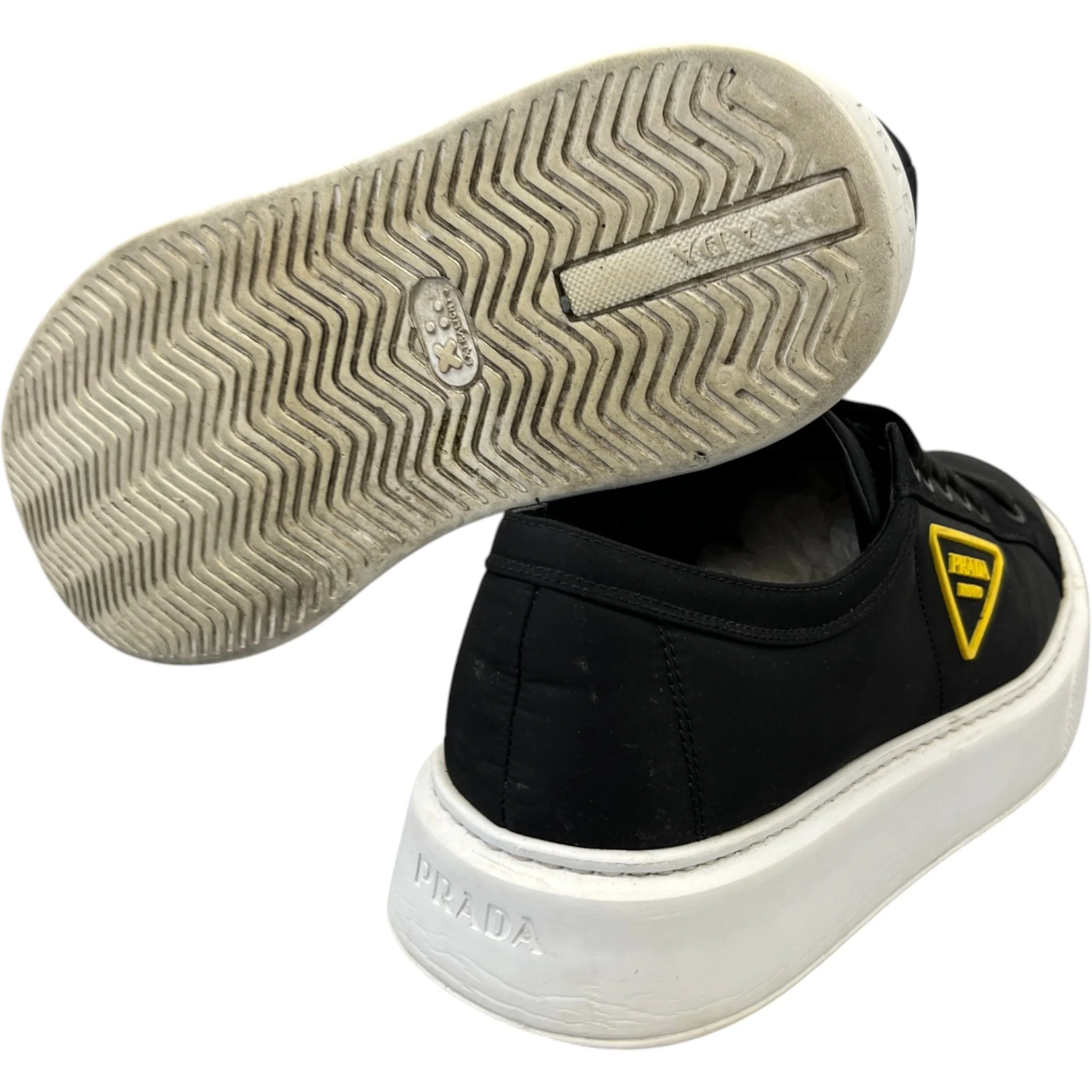 Men's Nylon Gabardine Wheel Low Trainers Black Size EU 43 / UK 9 - Image 10