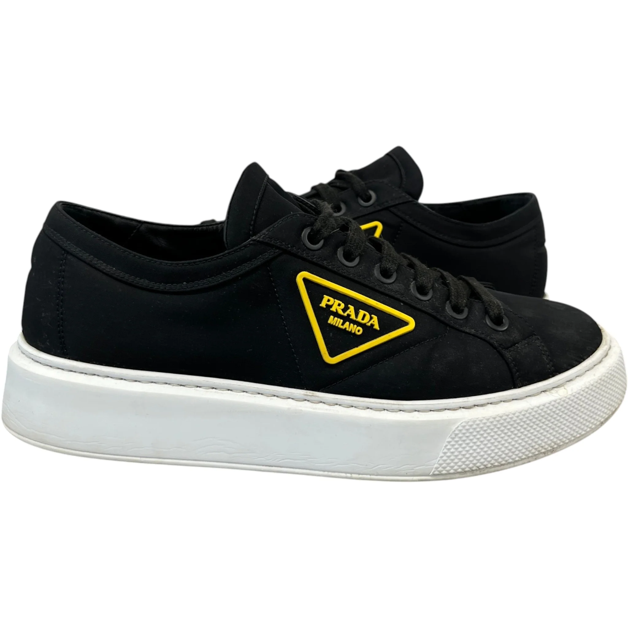 Men's Nylon Gabardine Wheel Low Trainers Black Size EU 43 / UK 9 - Image 3