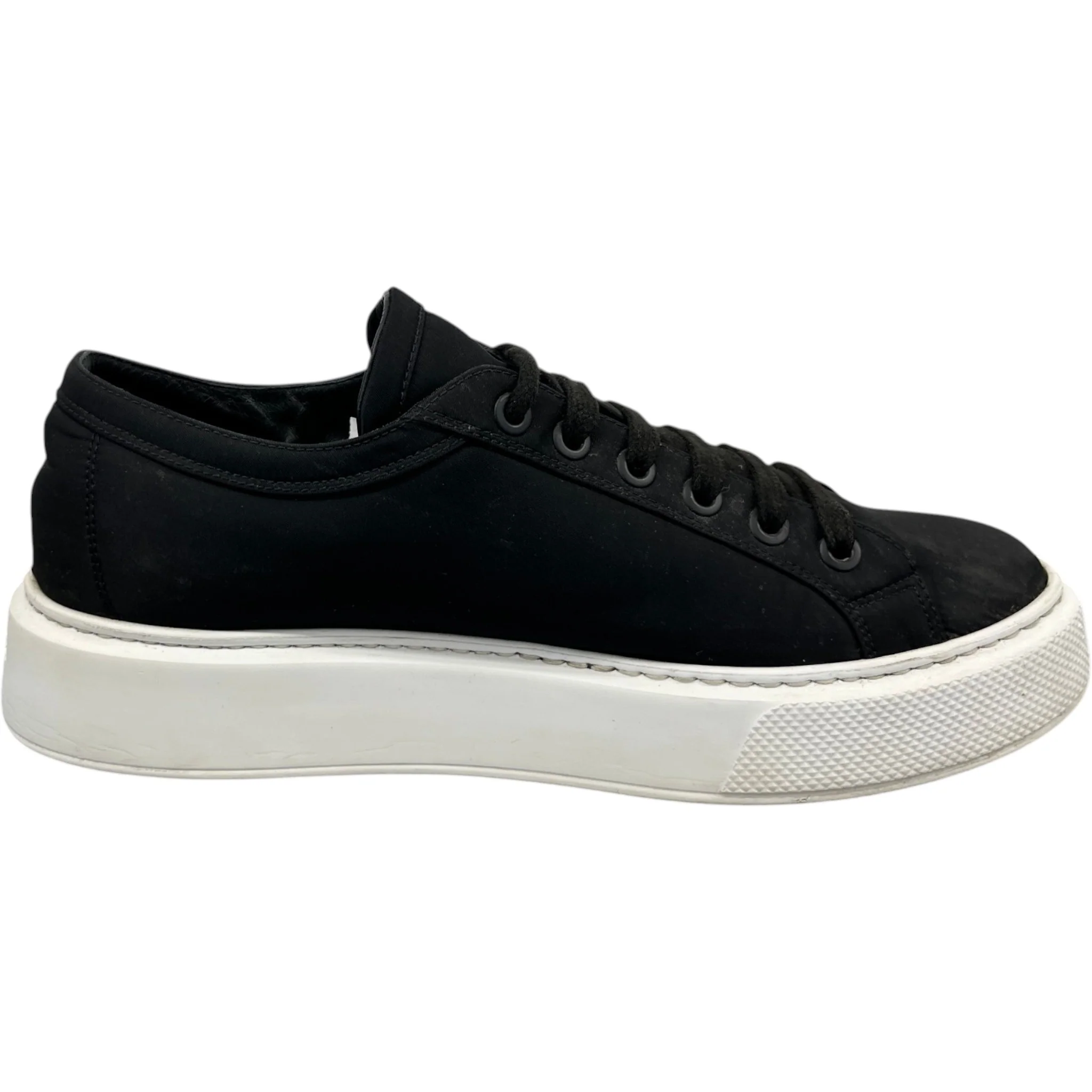 Men's Nylon Gabardine Wheel Low Trainers Black Size EU 43 / UK 9 - Image 4