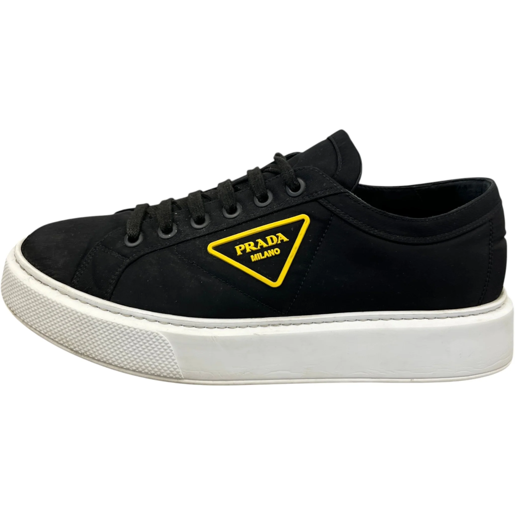 Men's Nylon Gabardine Wheel Low Trainers Black Size EU 43 / UK 9 - Image 5
