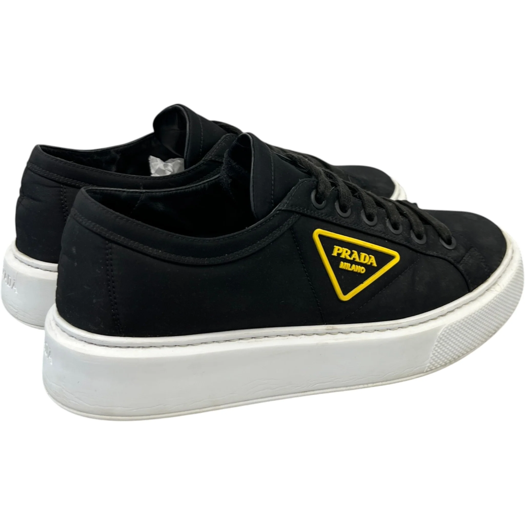 Men's Nylon Gabardine Wheel Low Trainers Black Size EU 43 / UK 9 - Image 8