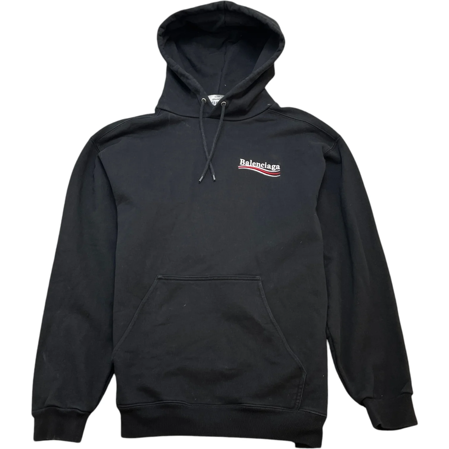 Men's Political Campaign Logo Hoodie Black Size S