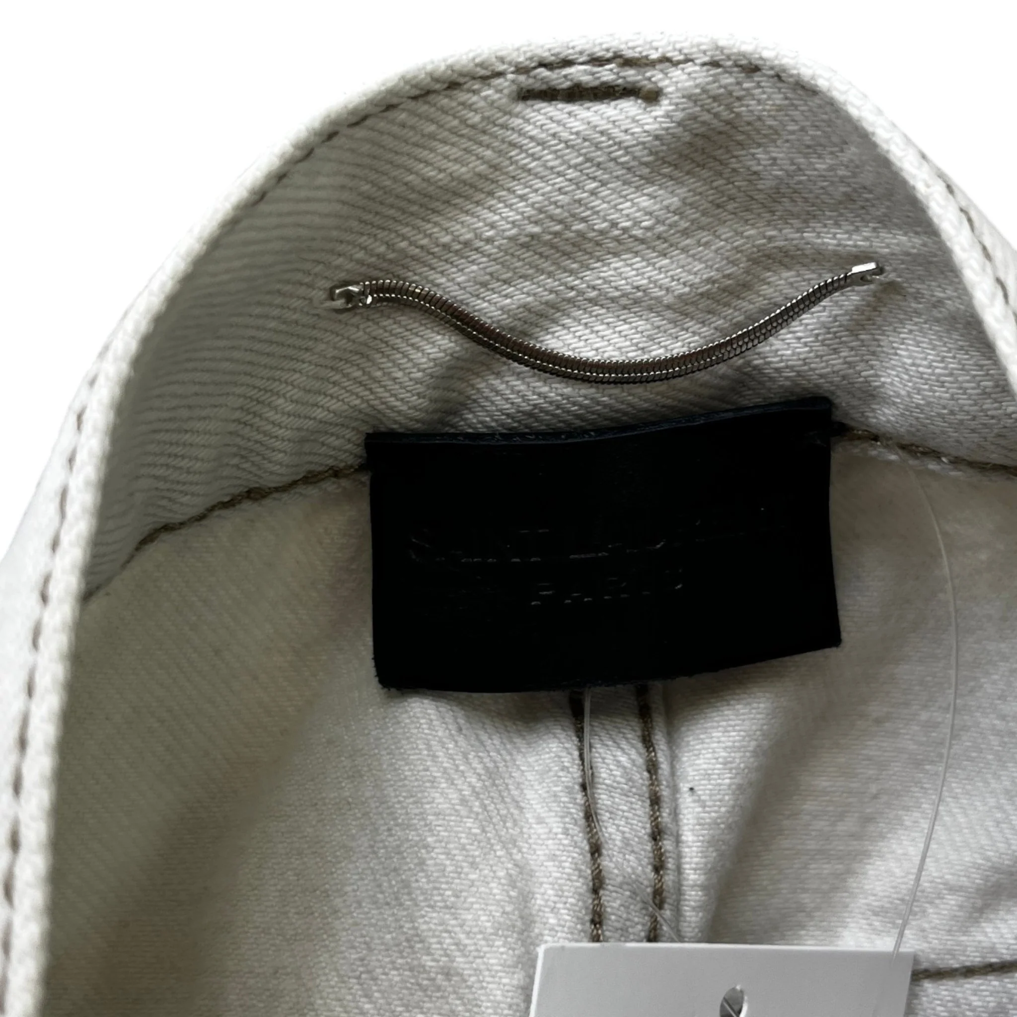 Men's Raw Edge Baggy Shorts Cream Size Waist 32" - Image 8