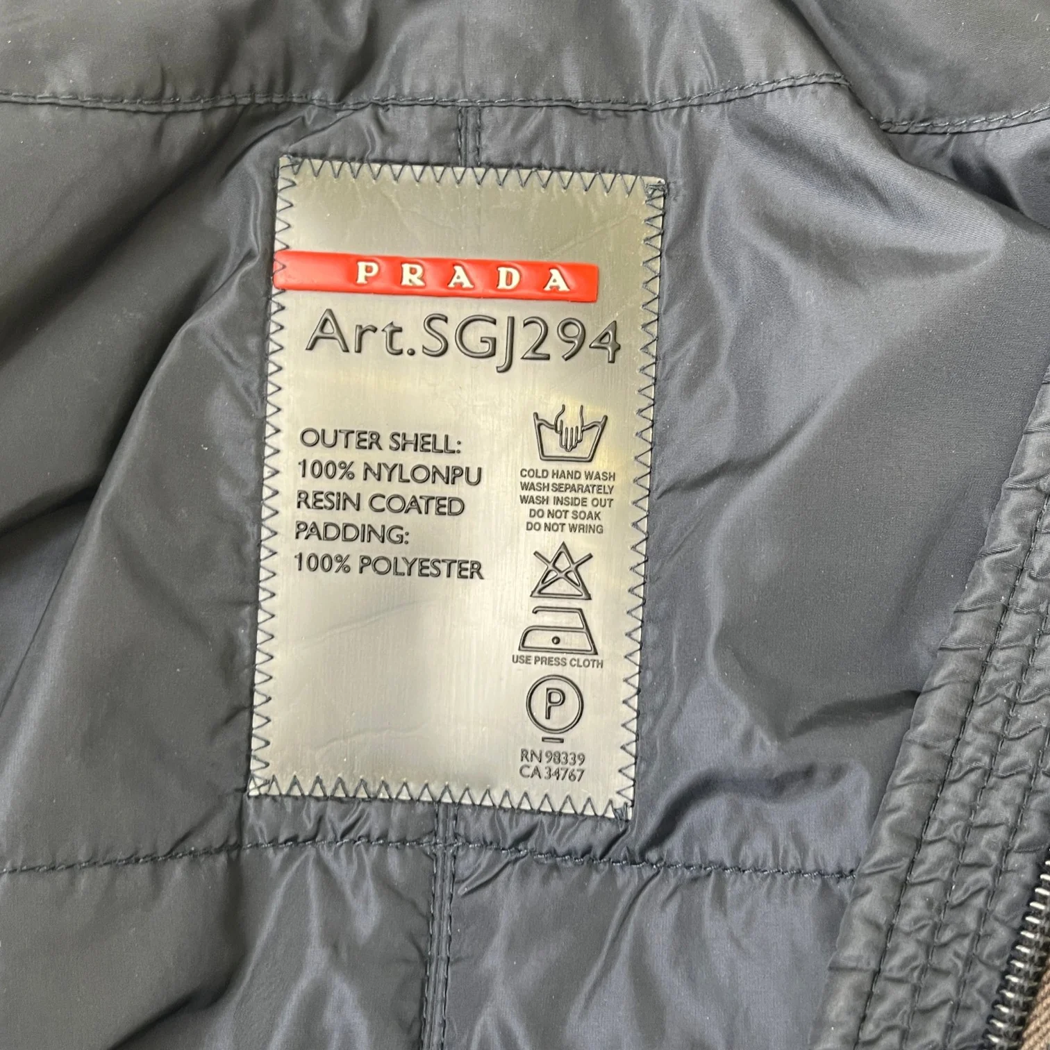 Men's Re-Nylon Parka Down Jacket Navy Size IT 48 / M - Image 6