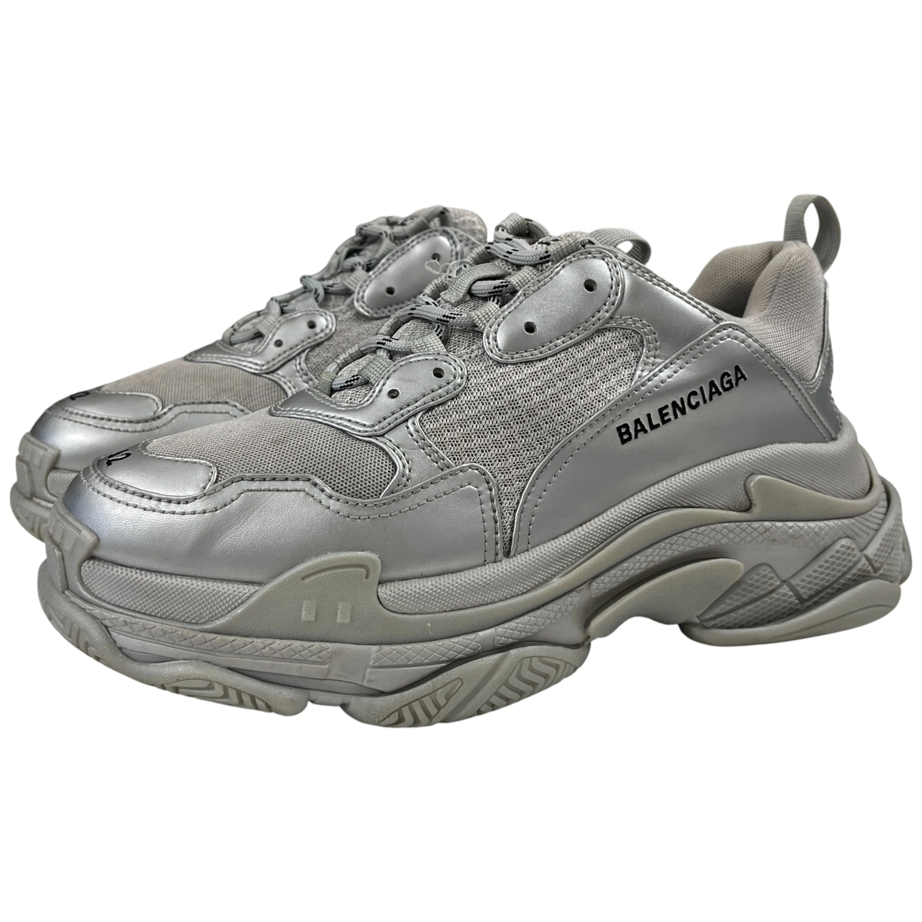 Men's Triple S Low Trainers Silver Size EU 42 / UK 8 - Image 8