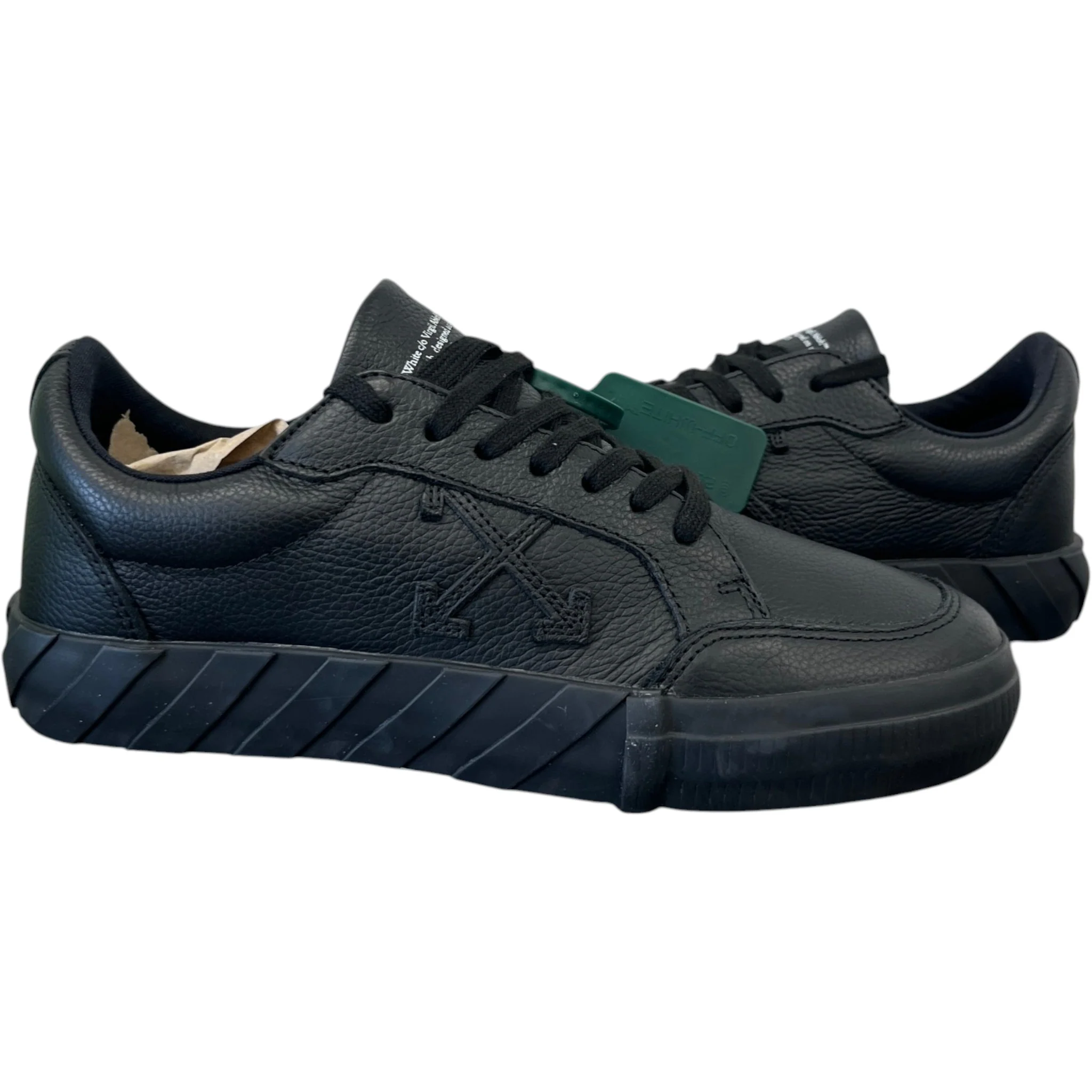 Men's Vulcanized Low Trainers Black Size EU 40 / UK 6 - Image 3
