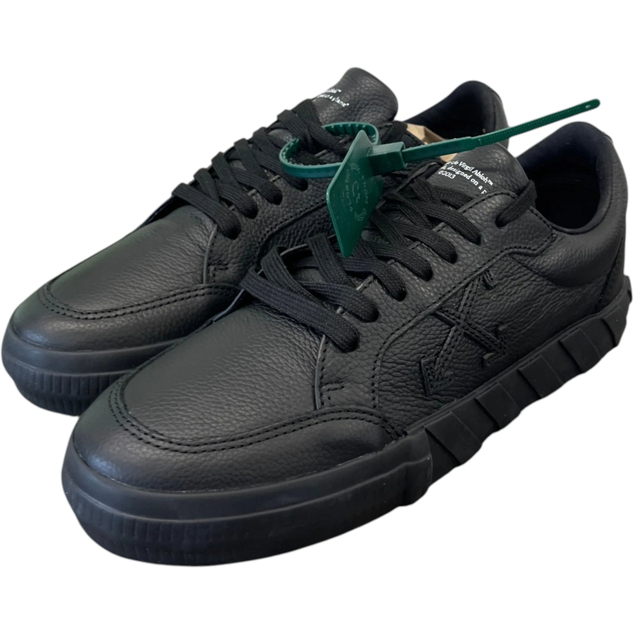 Men's Vulcanized Low Trainers Black Size EU 40 / UK 6 - Image 9