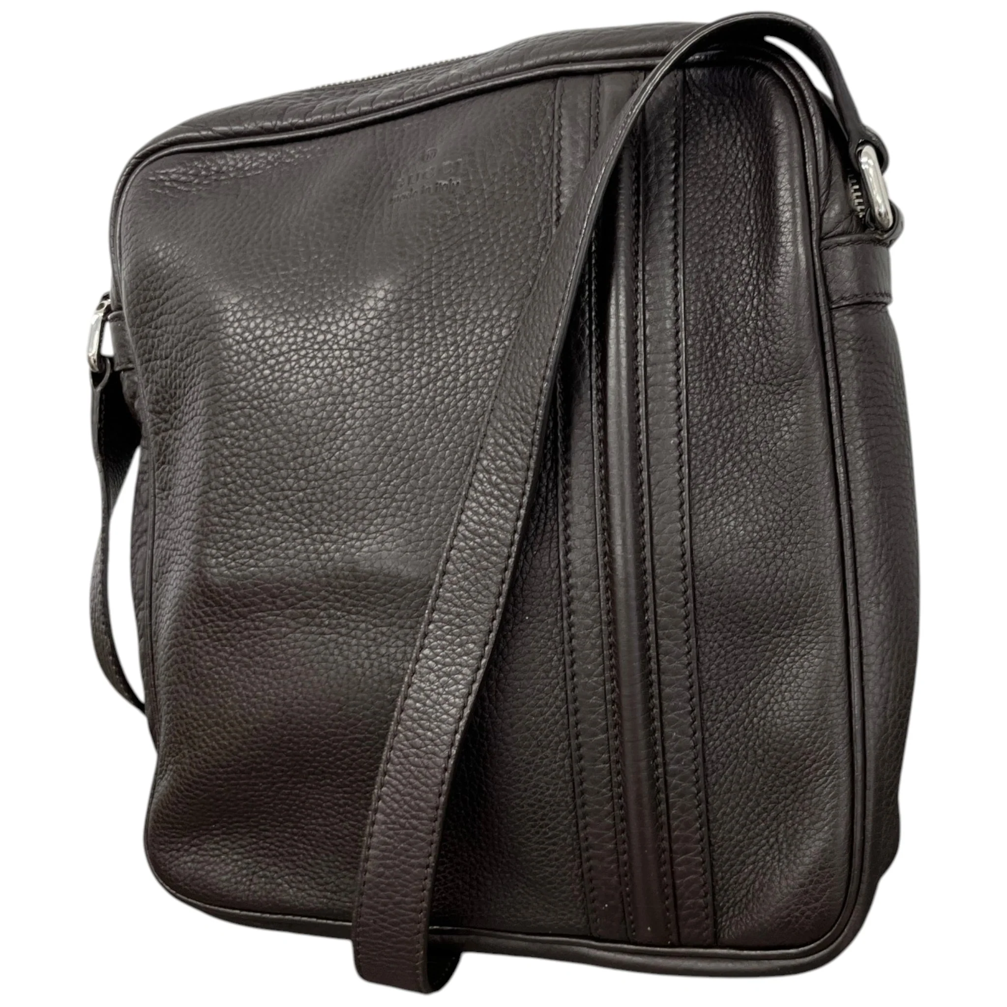 Men's Weekend Messenger Bag Brown - Image 4