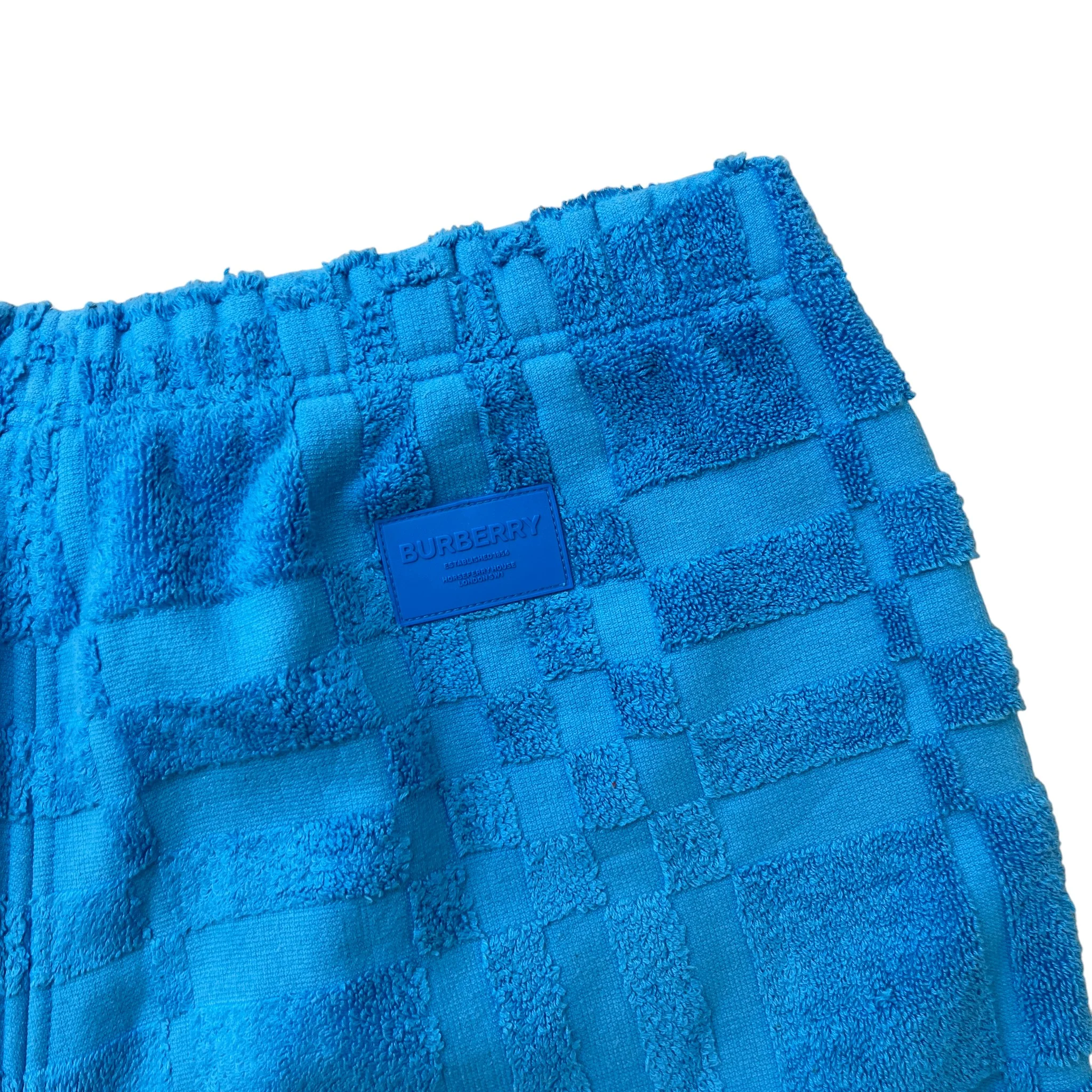 Men's Willesden Mega Check Shorts Blue Size L - Image 6
