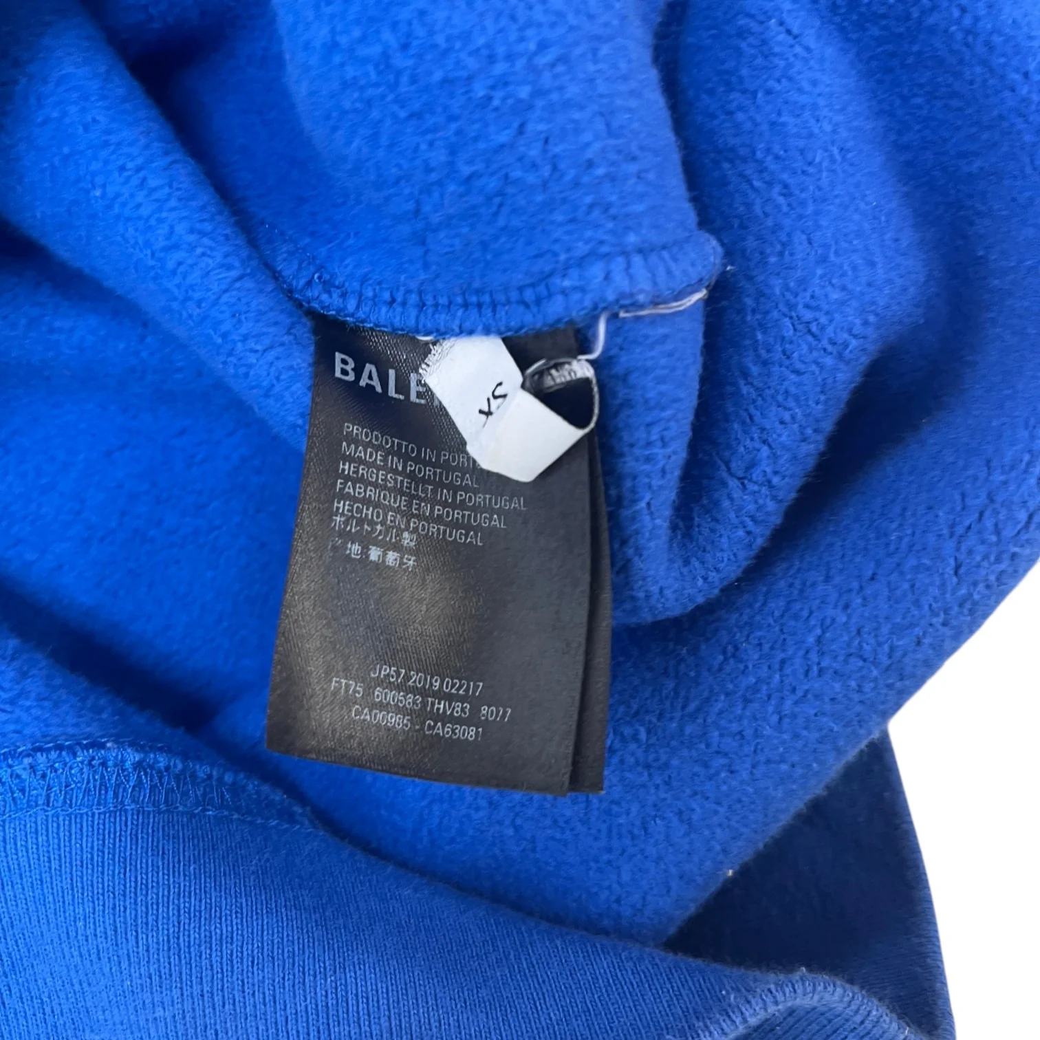 Men's World Food Programme Print Hoodie Blue Size XS - Image 9