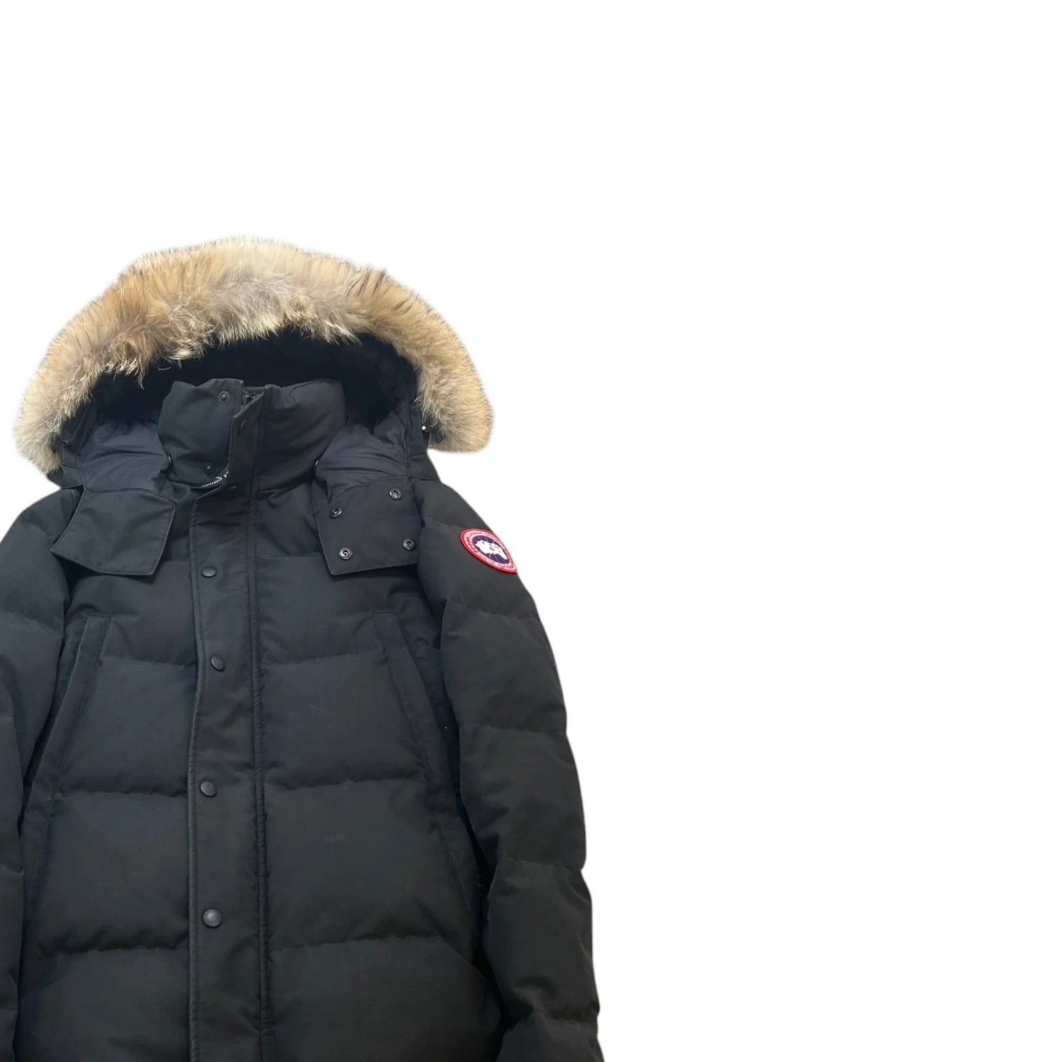Men's Wyndham Parka Down Jacket Black Size M - Image 3