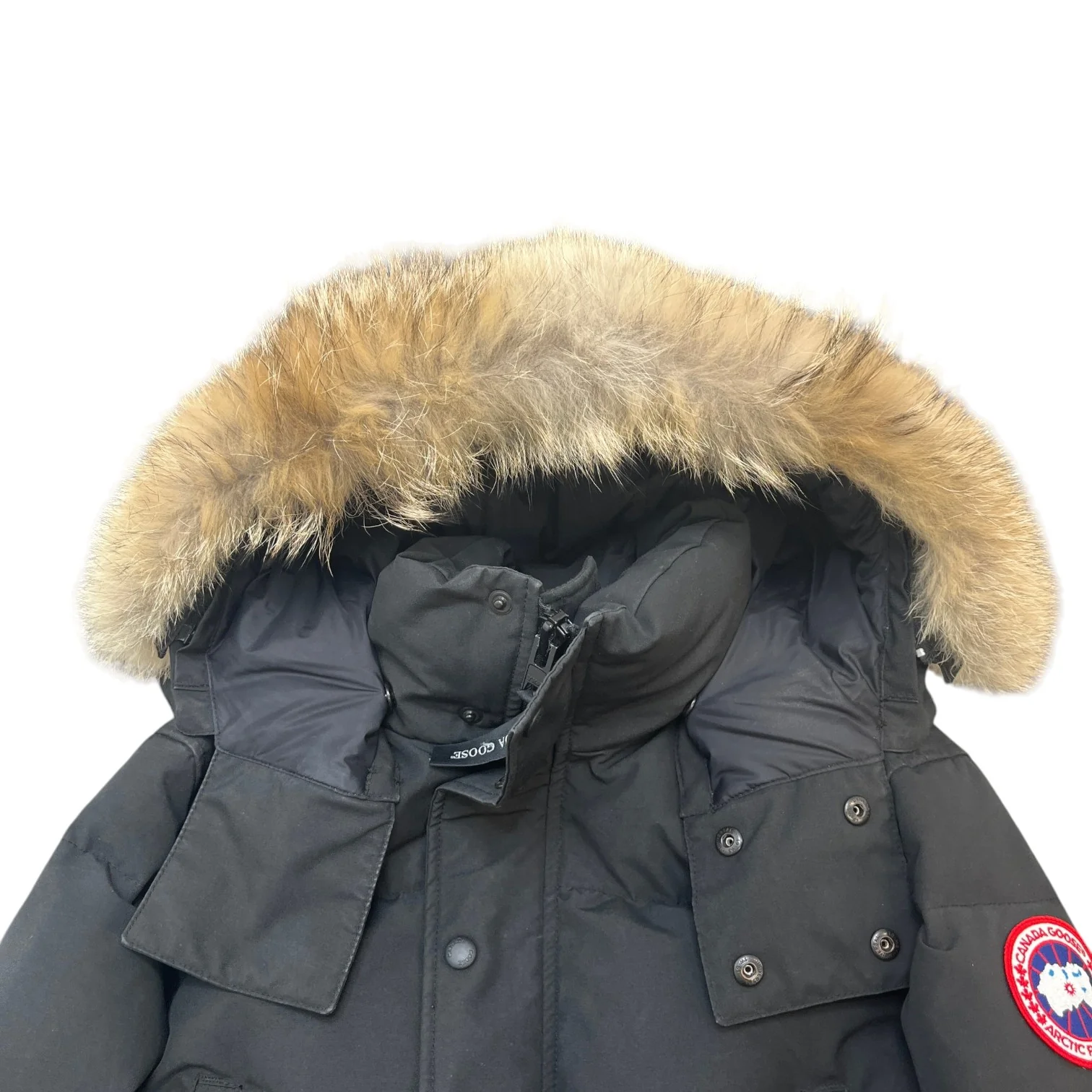 Men's Wyndham Parka Down Jacket Black Size M - Image 6