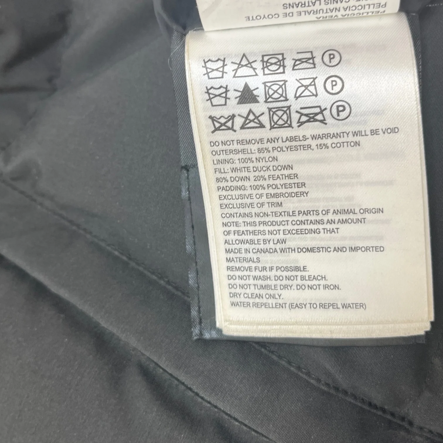 Men's Wyndham Parka Down Jacket Black Size M - Image 9