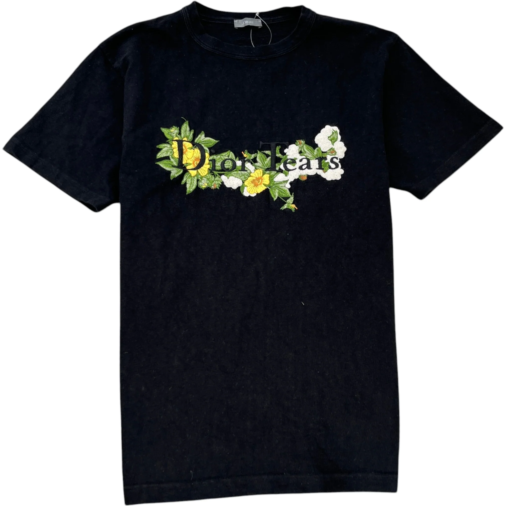 Men's X Denim Tears Logo Print T-Shirt Black Size M
