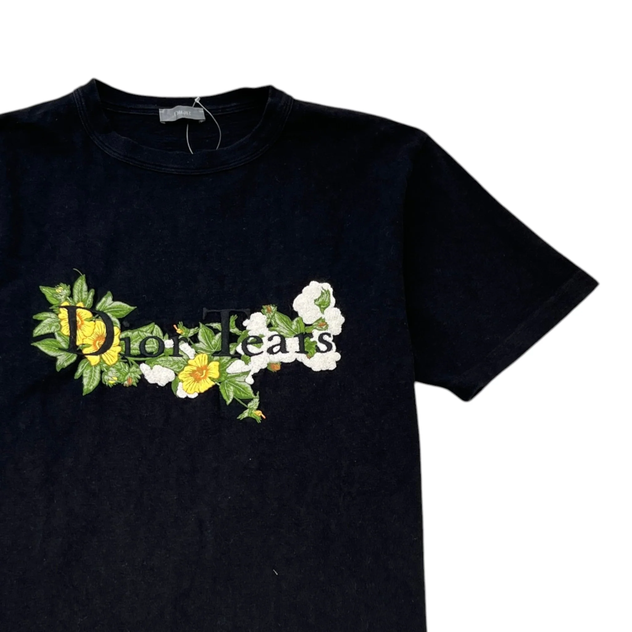 Men's X Denim Tears Logo Print T-Shirt Black Size M - Image 3