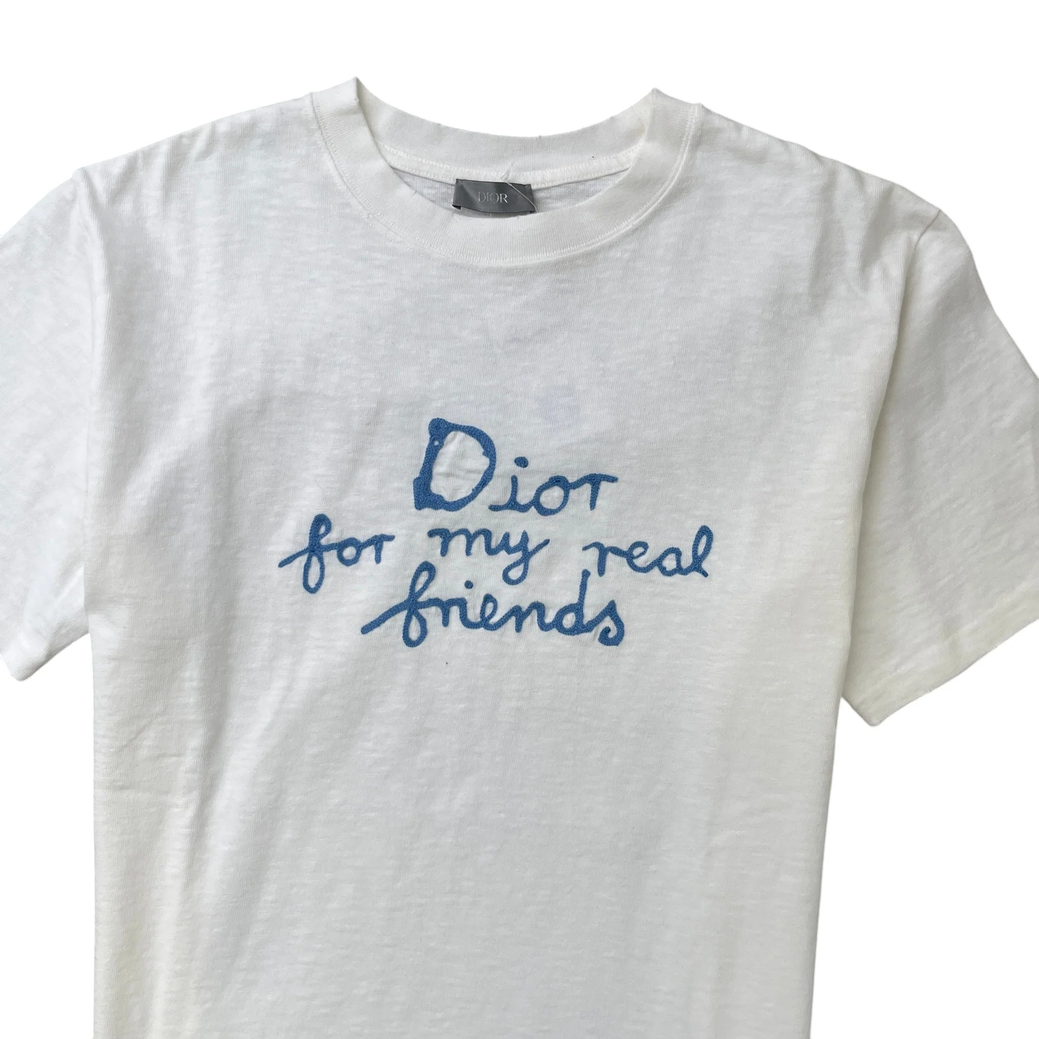 Men's X Hylton Nel Embroidered Logo T-Shirt White Size M - Image 5