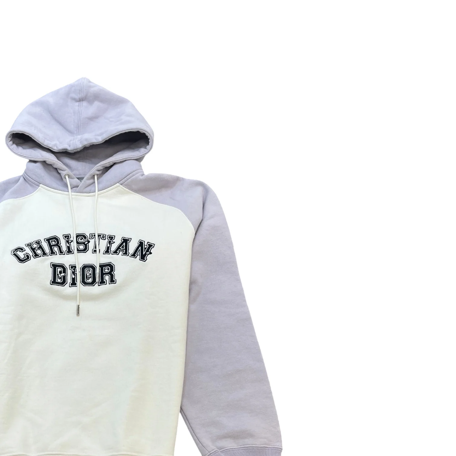 Men's X Kenny Scharf Logo Embroidered Varsity Hoodie White Size M - Image 3