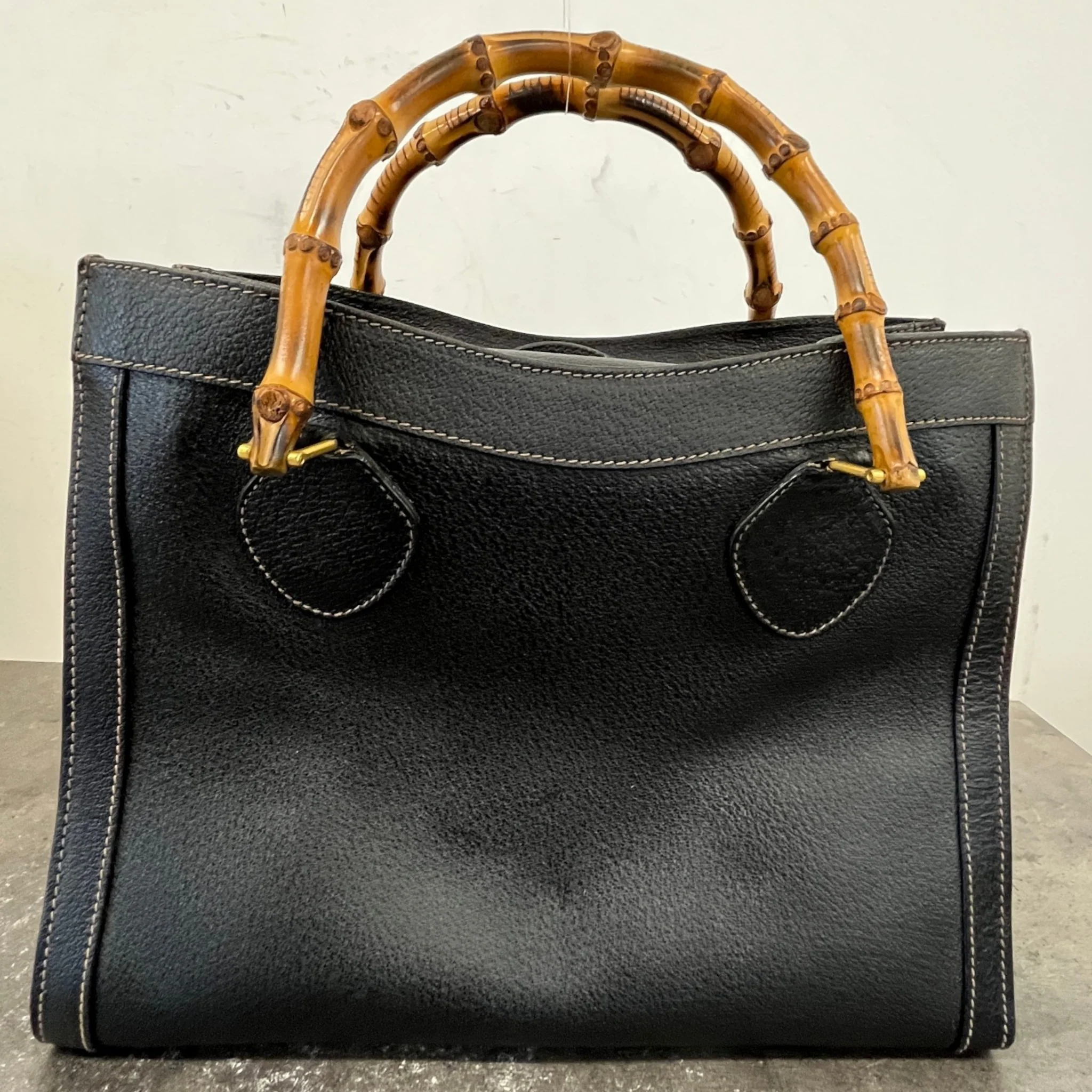 Women's Bamboo Diana Bag Black - Image 11