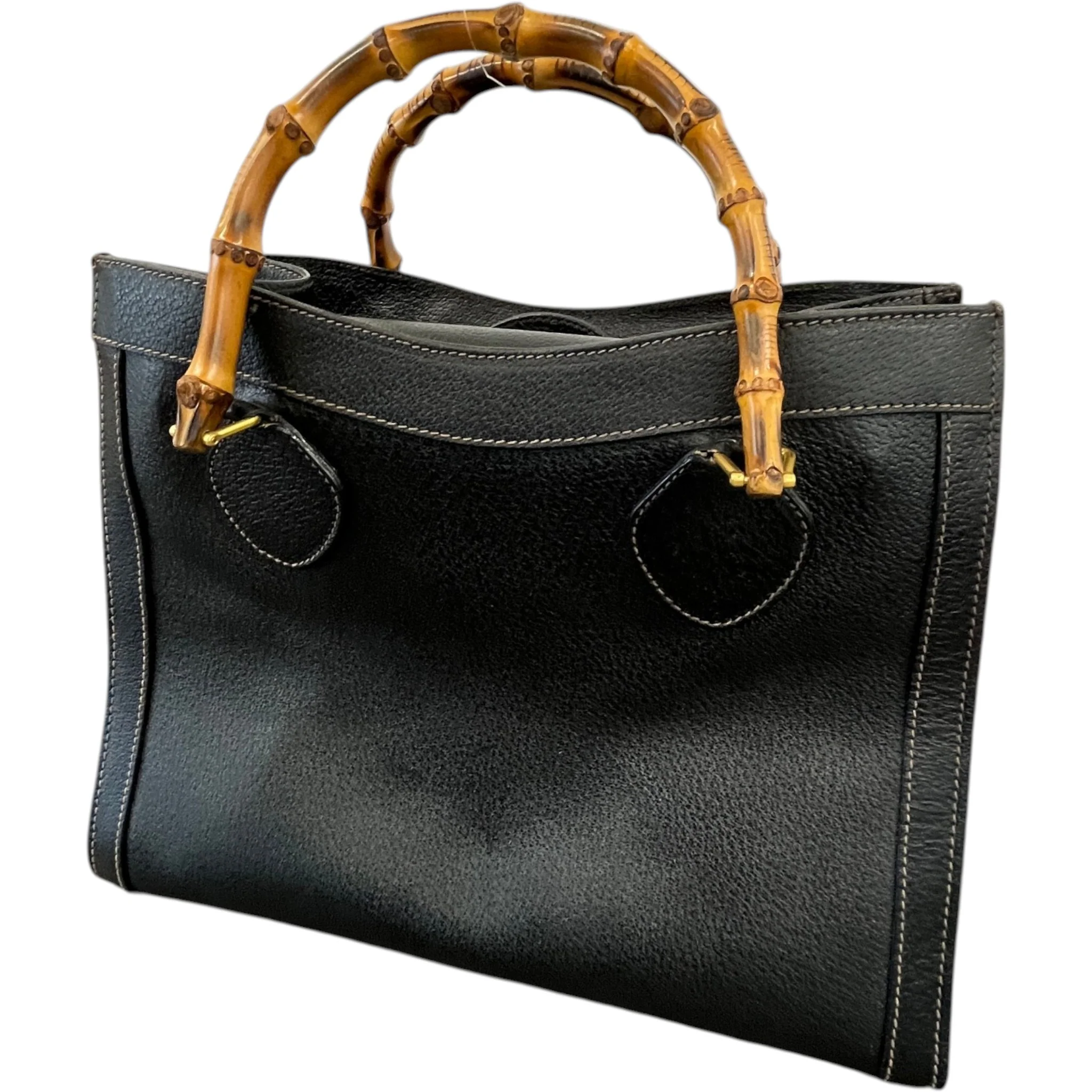 Women's Bamboo Diana Bag Black - Image 4