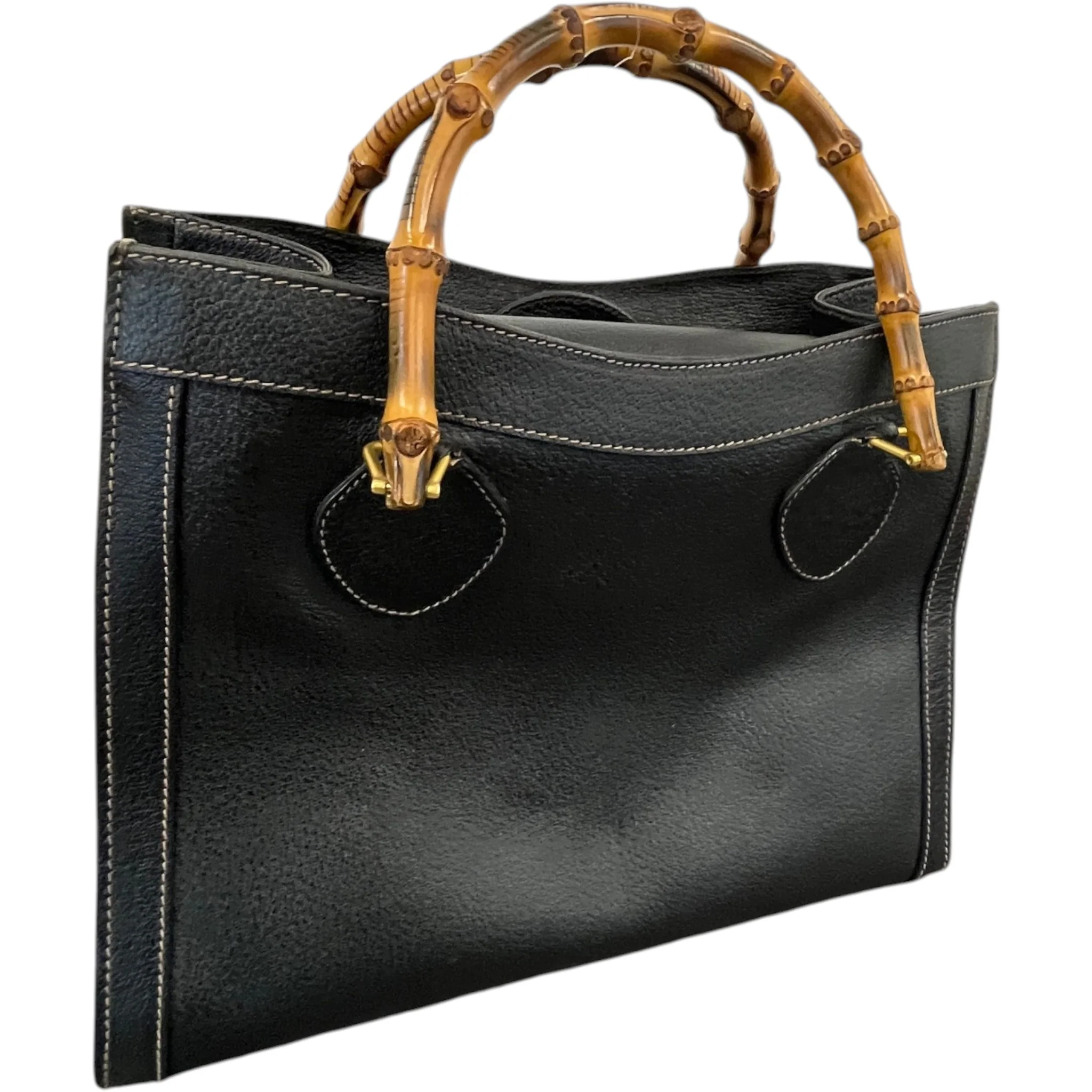 Women's Bamboo Diana Bag Black - Image 5