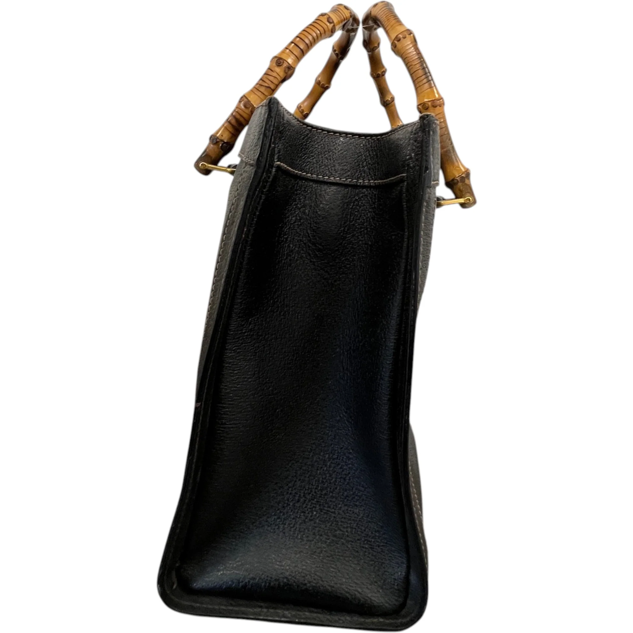 Women's Bamboo Diana Bag Black - Image 6