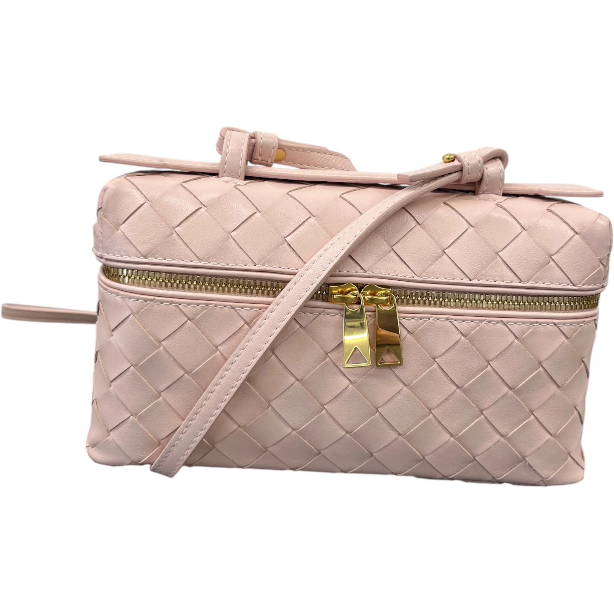 Women's Bang Bang Vanity Intrecciato Bag Pink