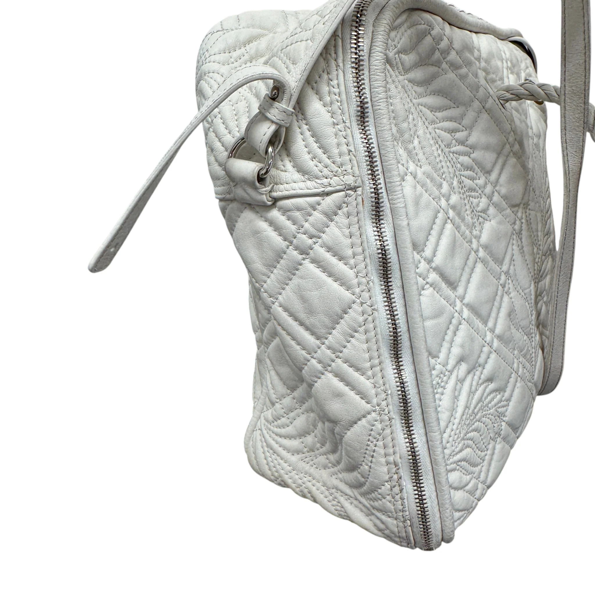 Women's Blanket Square Quilted Bag White - Image 7