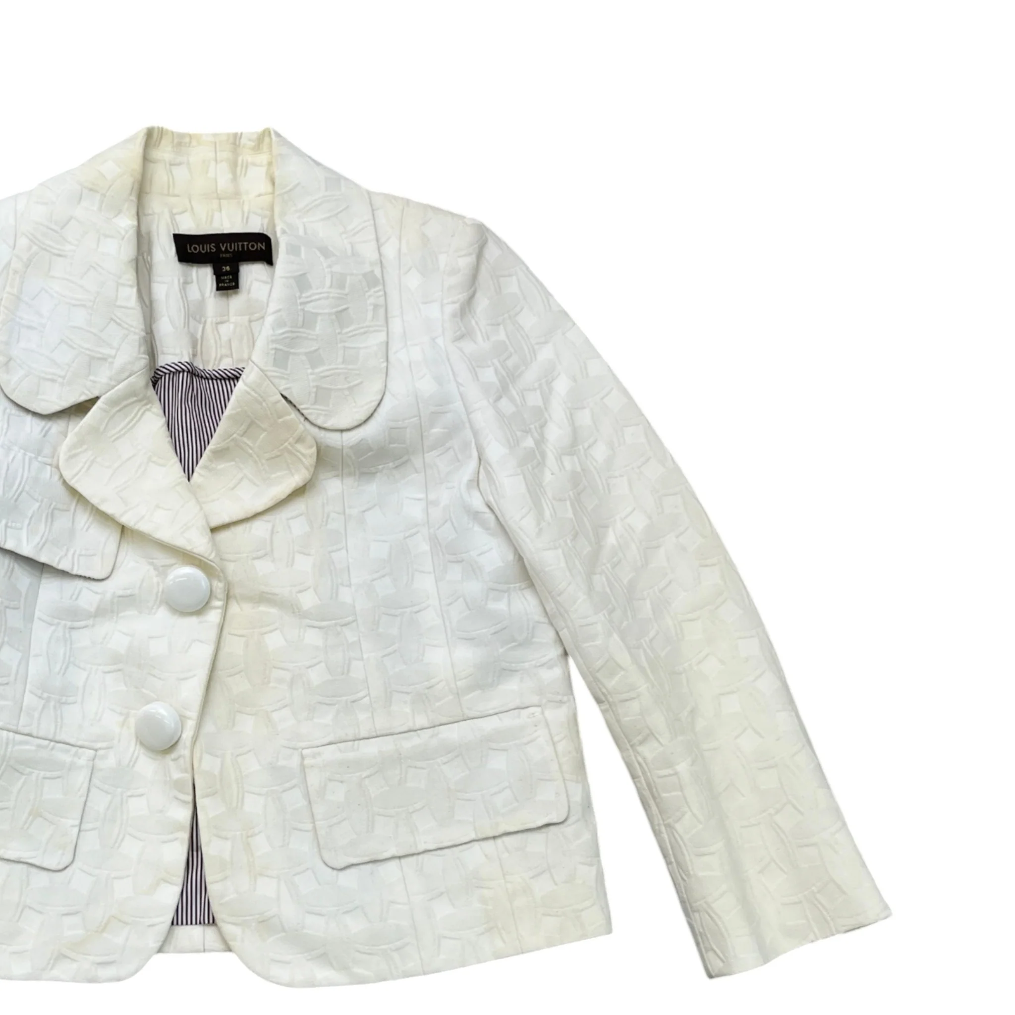 Women's Blazer Neutrals Jacket White Size IT 36 / UK 4 - Image 3