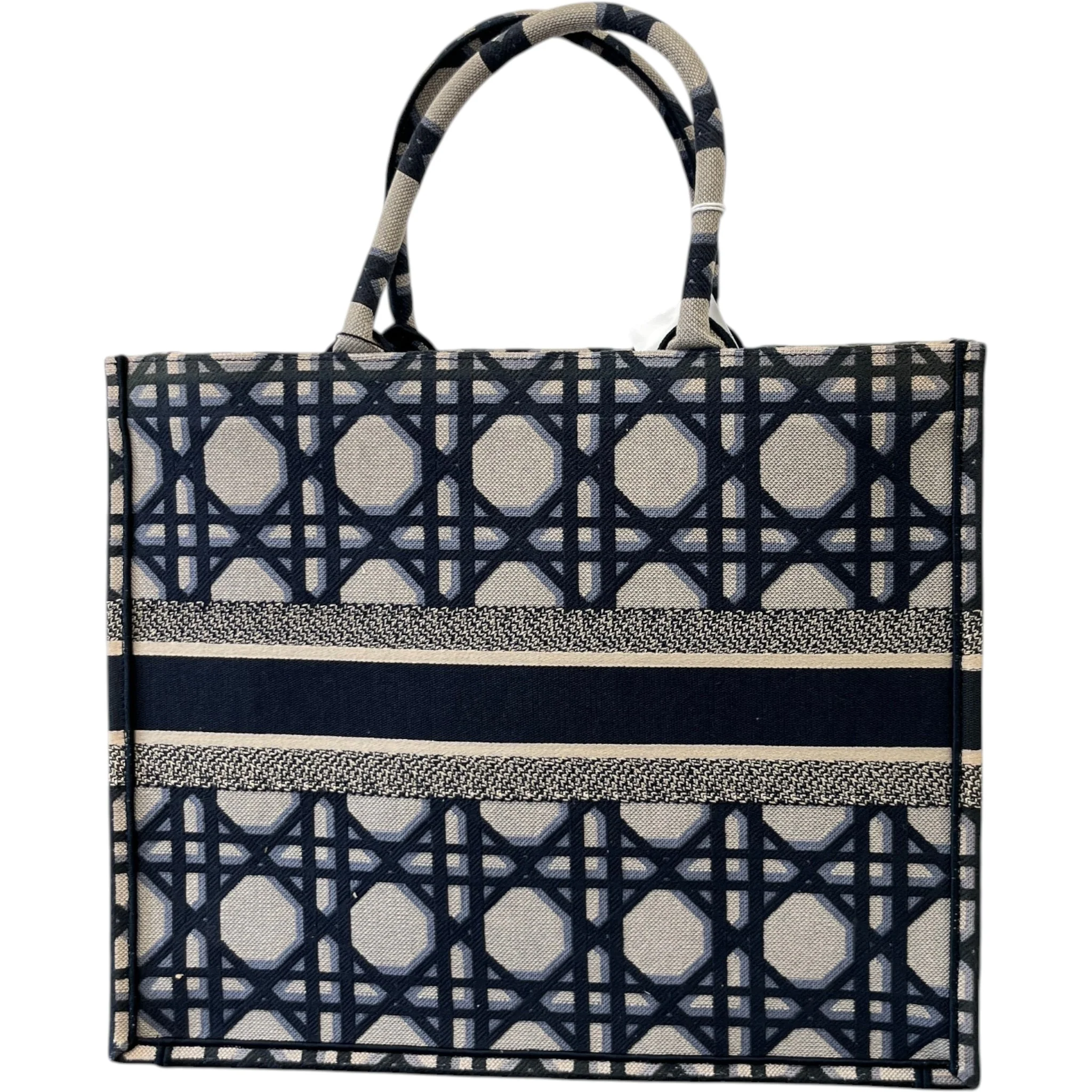 Women's Book Tote Bag Navy - Image 3