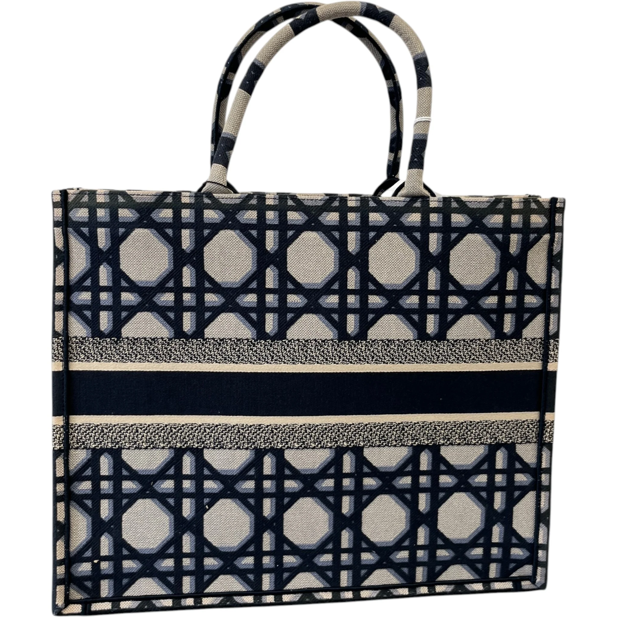 Women's Book Tote Bag Navy - Image 9